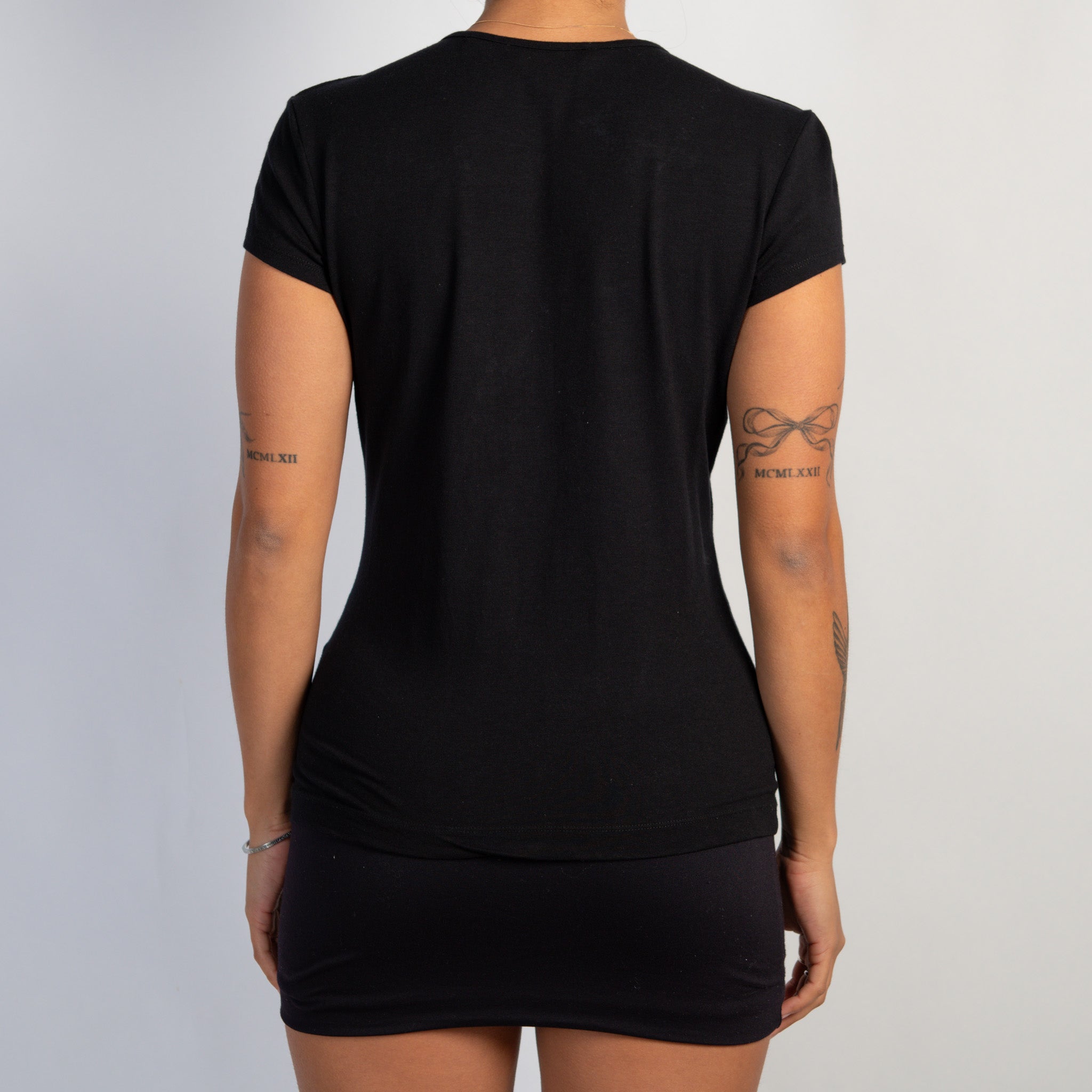 BLACK EMBROIDERED TOP