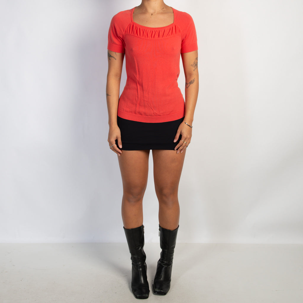 CORAL KNIT TEE
