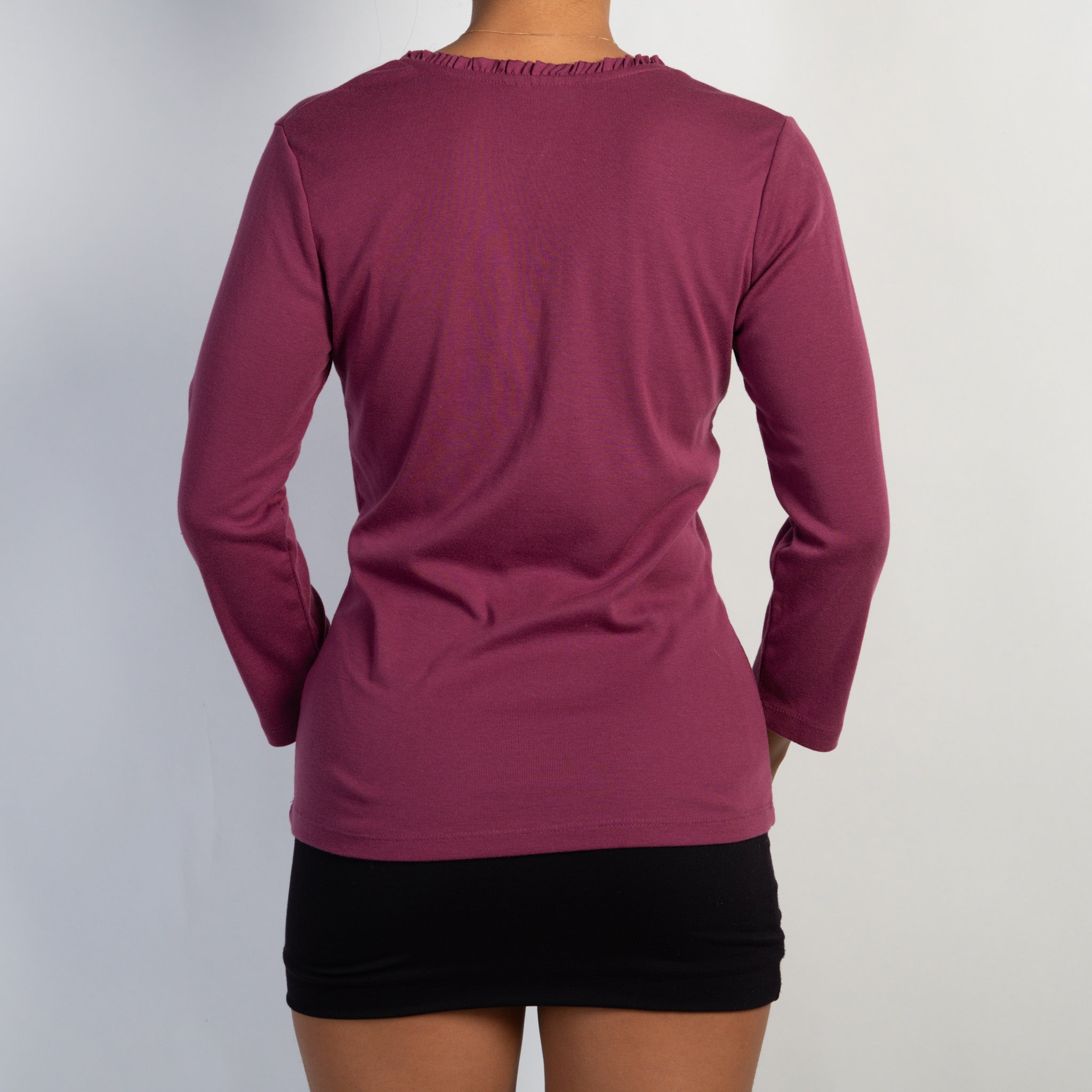 MAUVE 3/4 SLEEVE TOP