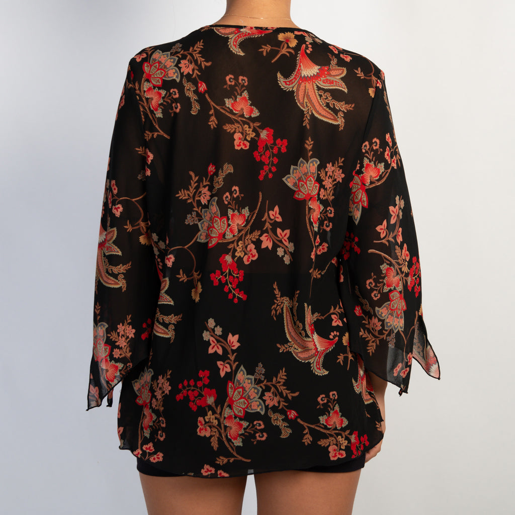 SHEER FLORAL TOP