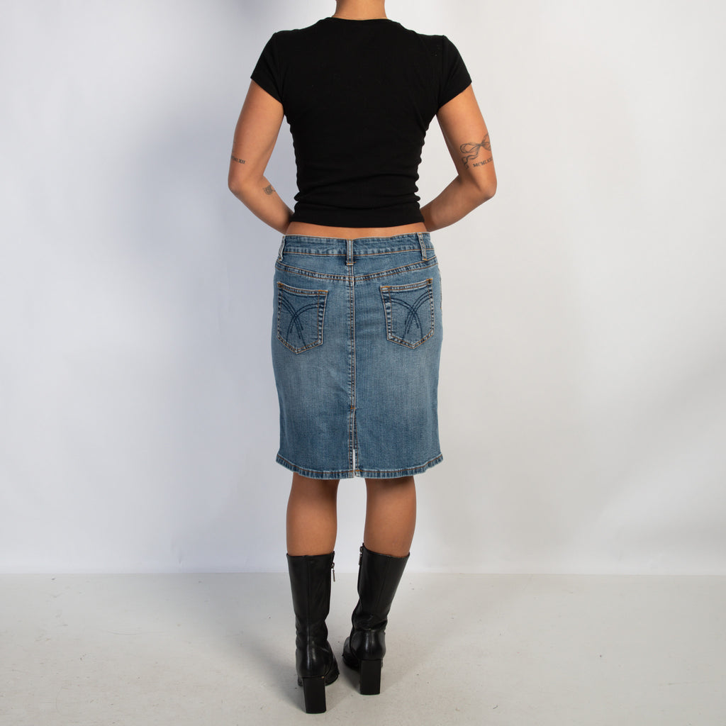 DENIM MIDI SKIRT