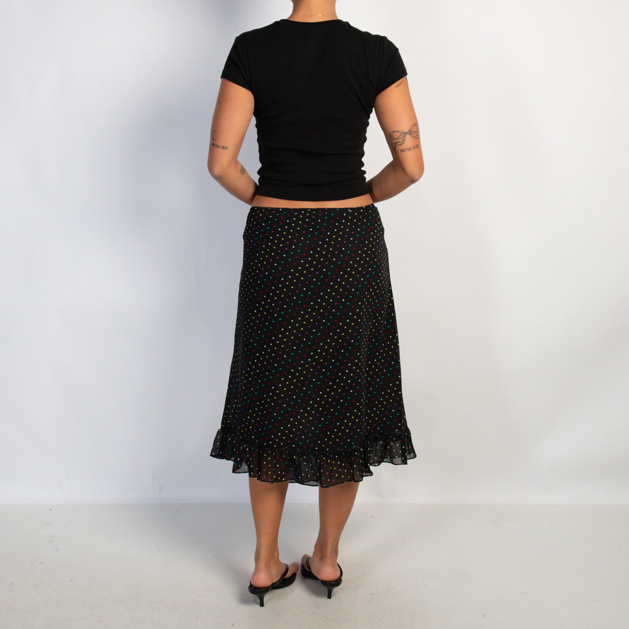 POLKA DOT MIDI SKIRT