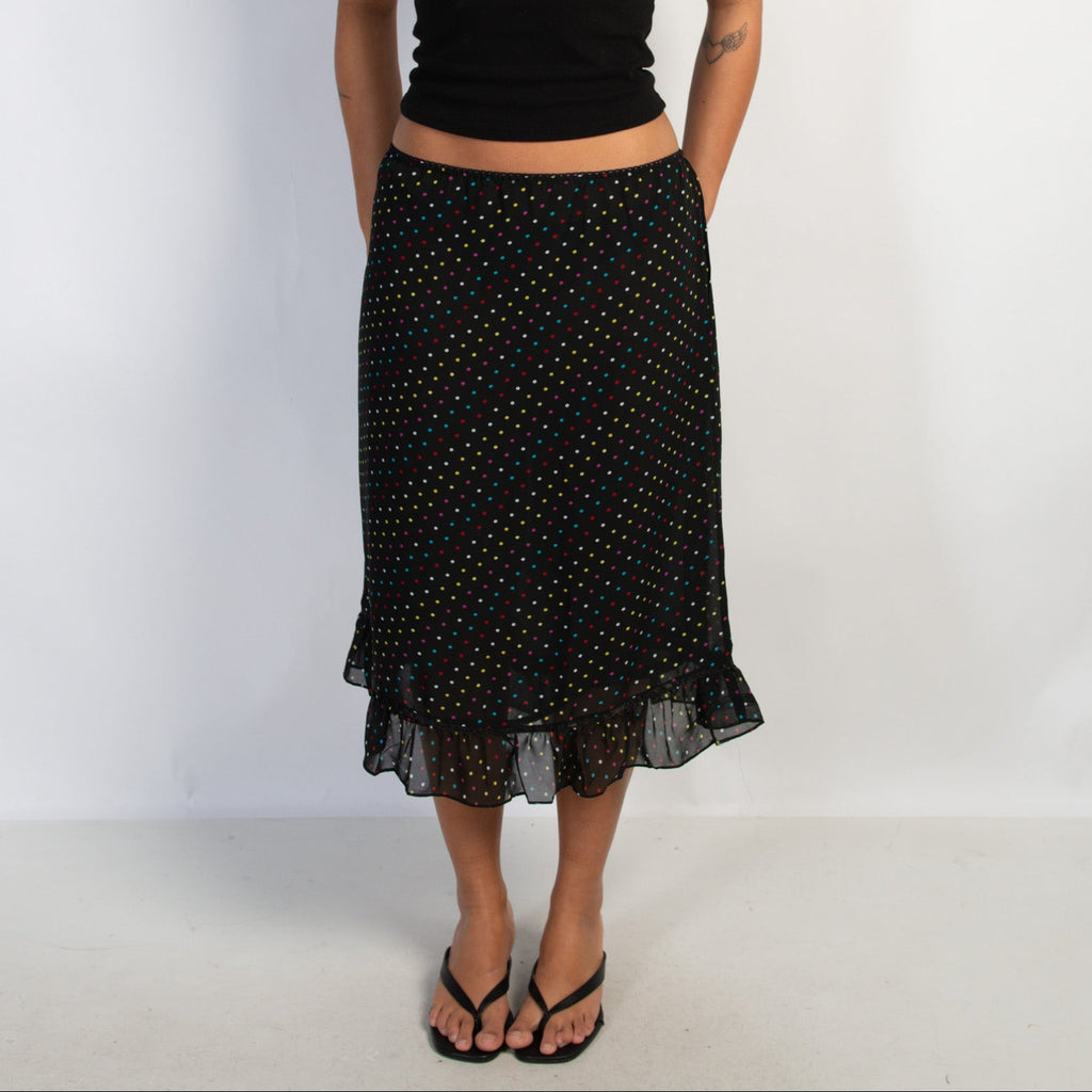POLKA DOT MIDI SKIRT