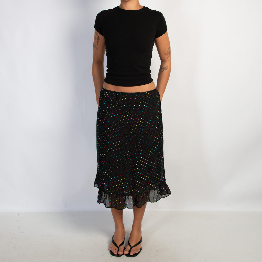 POLKA DOT MIDI SKIRT