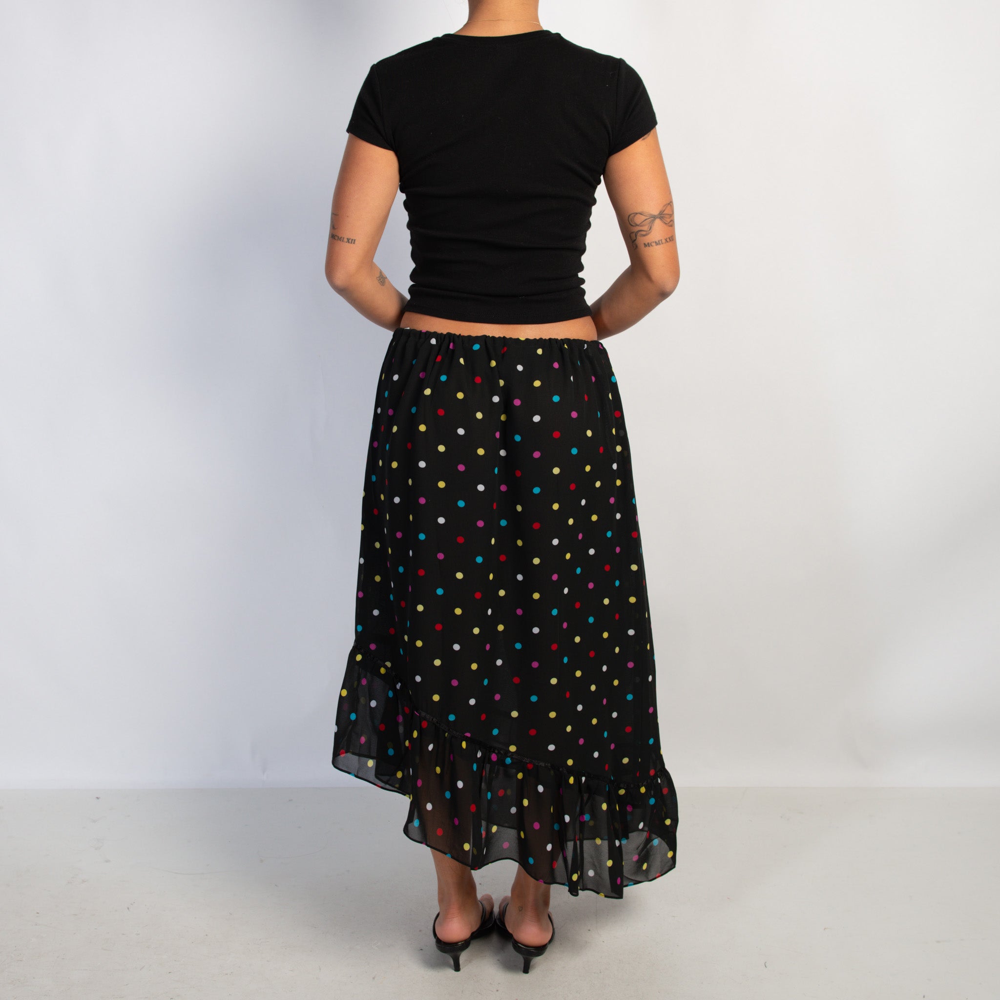 POLKA DOT MIDI SKIRT