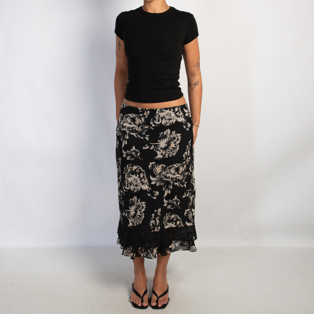 FLORAL MIDI SKIRT