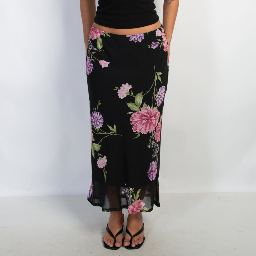 FLORAL MIDI SKIRT