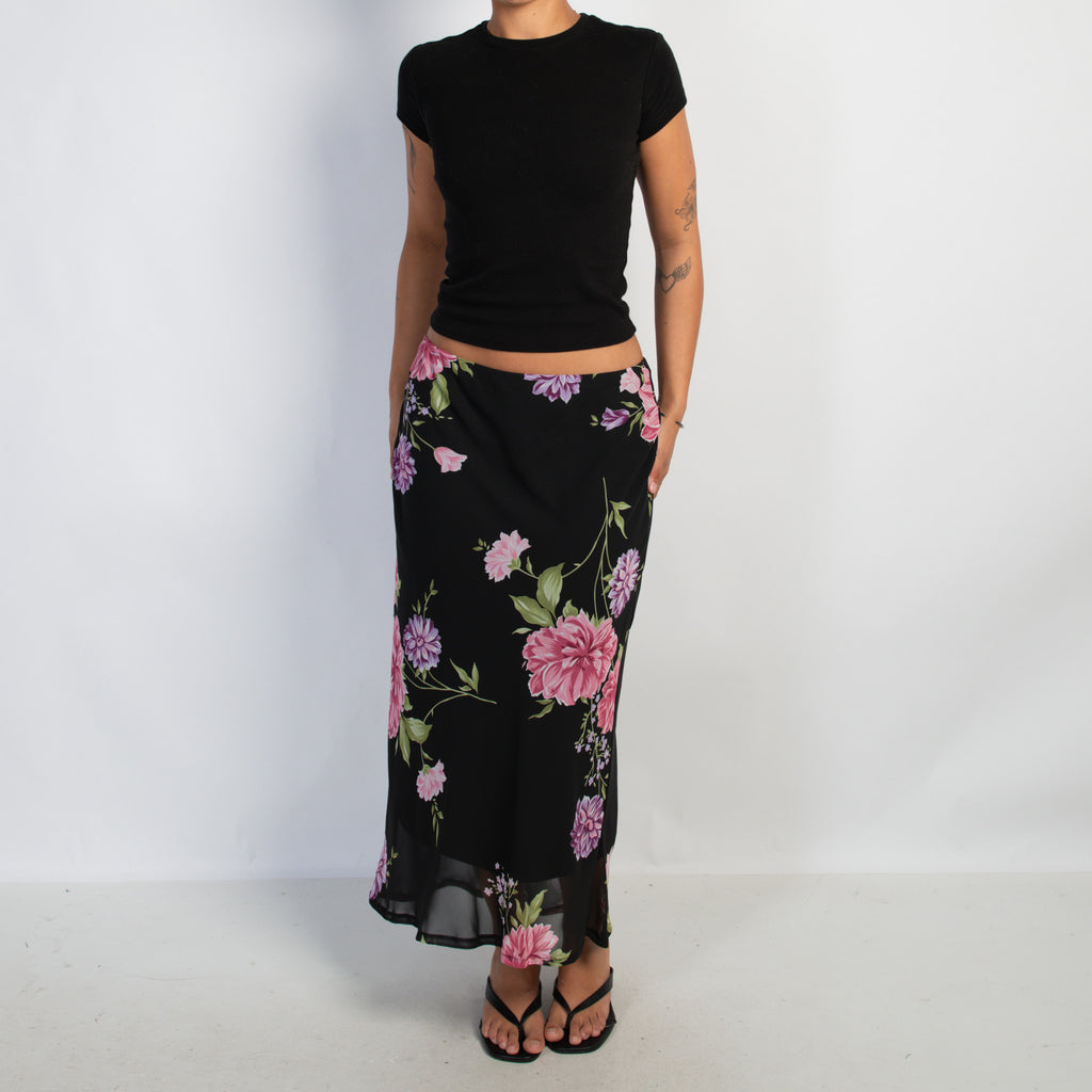 FLORAL MIDI SKIRT