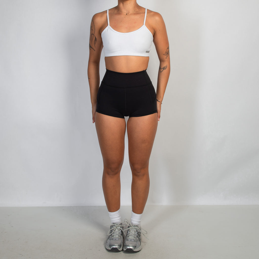 WHITE SPORTS BRA