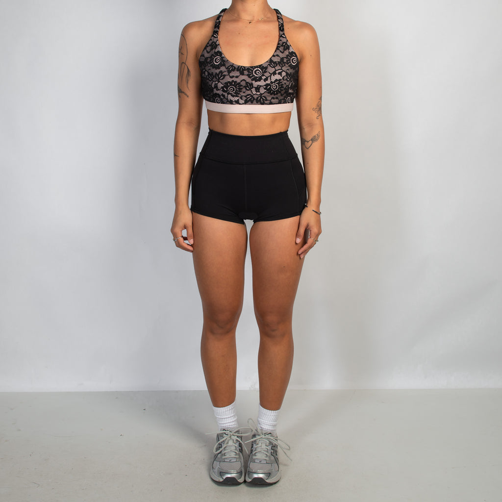 LACE OVERLAY SPORTS BRA