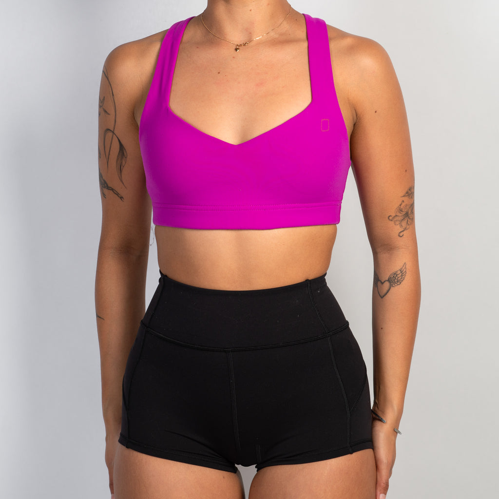 FUCHSIA SPORTS BRA