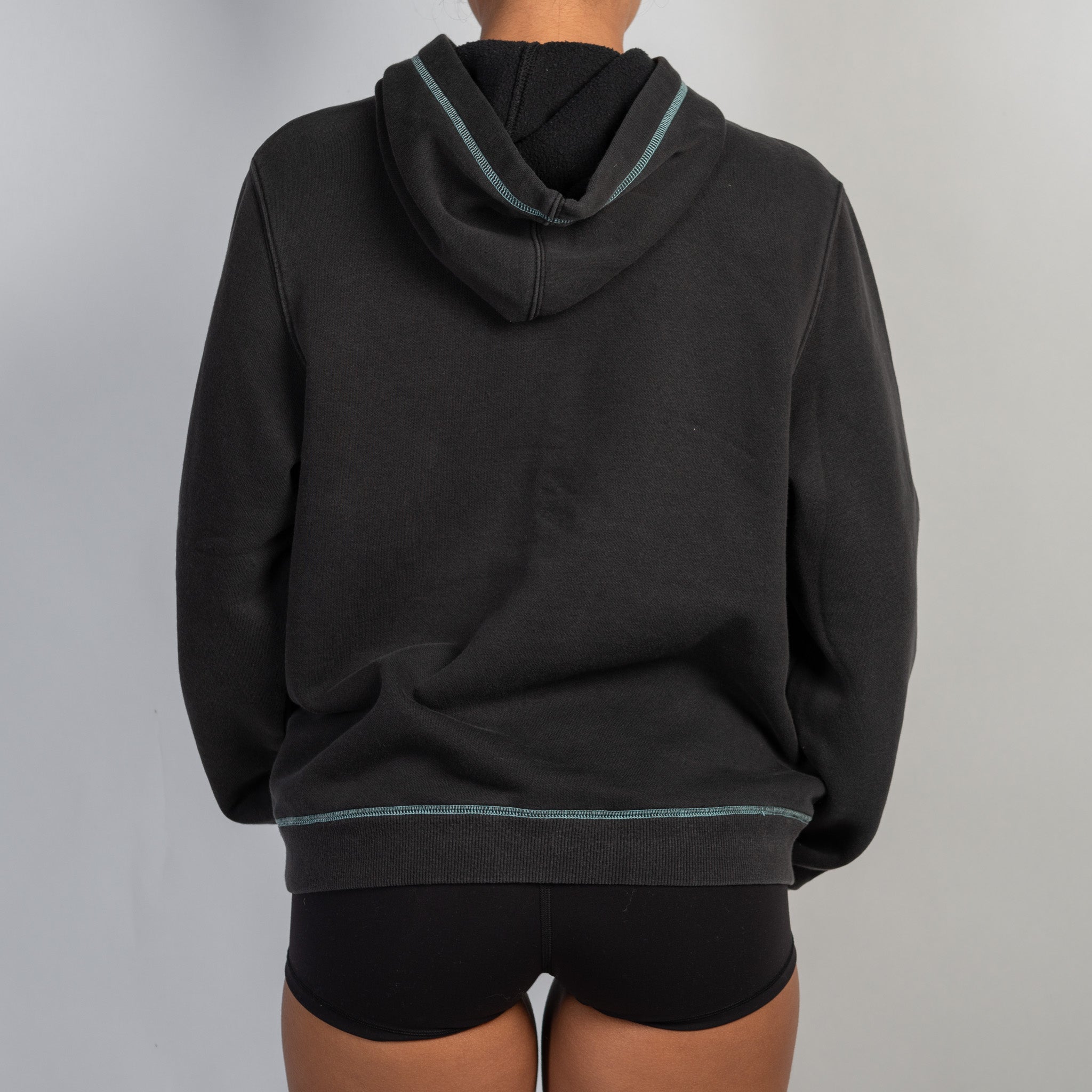 CHARCOAL FLEECE HOODIE
