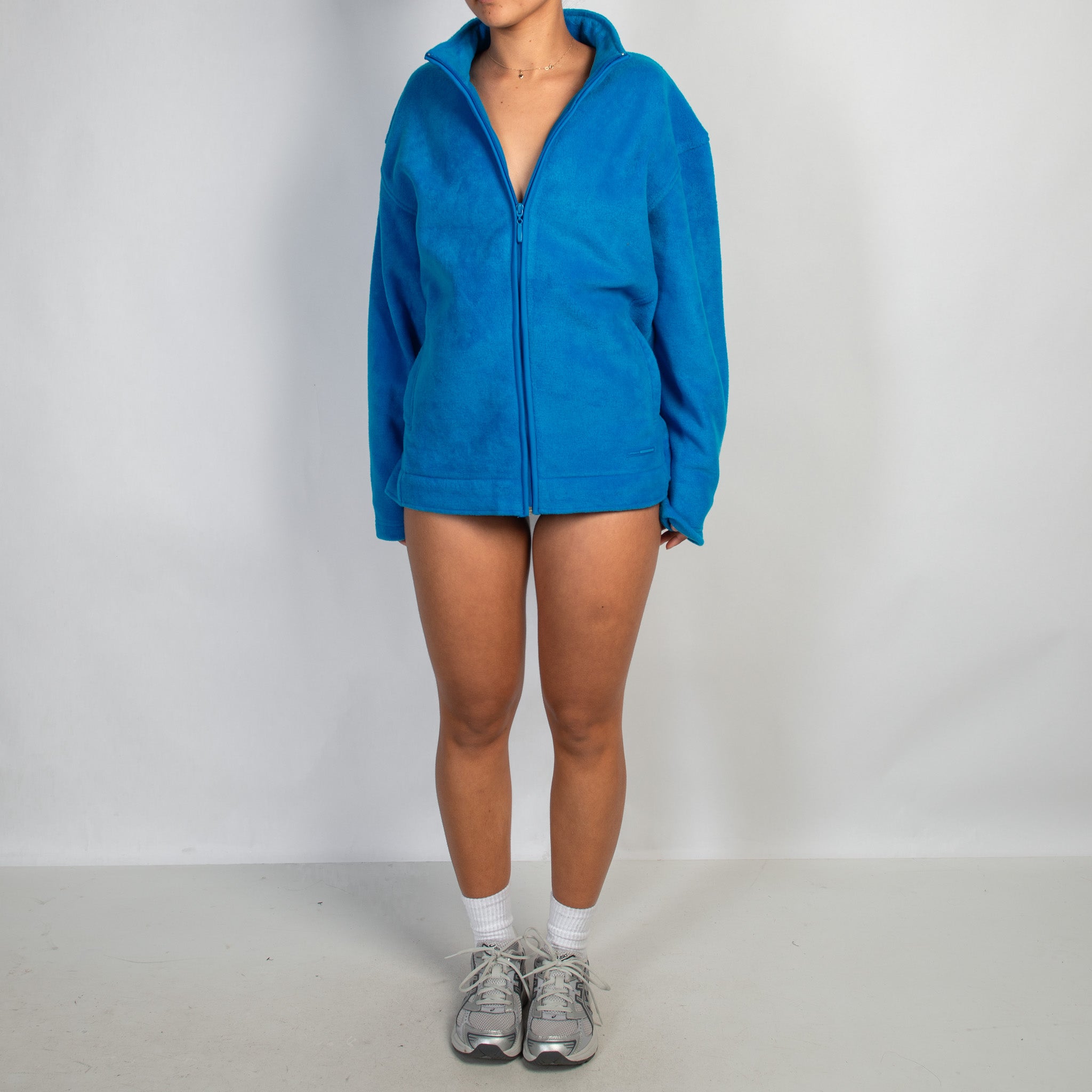 BLUE FLEECE ZIP JACKET