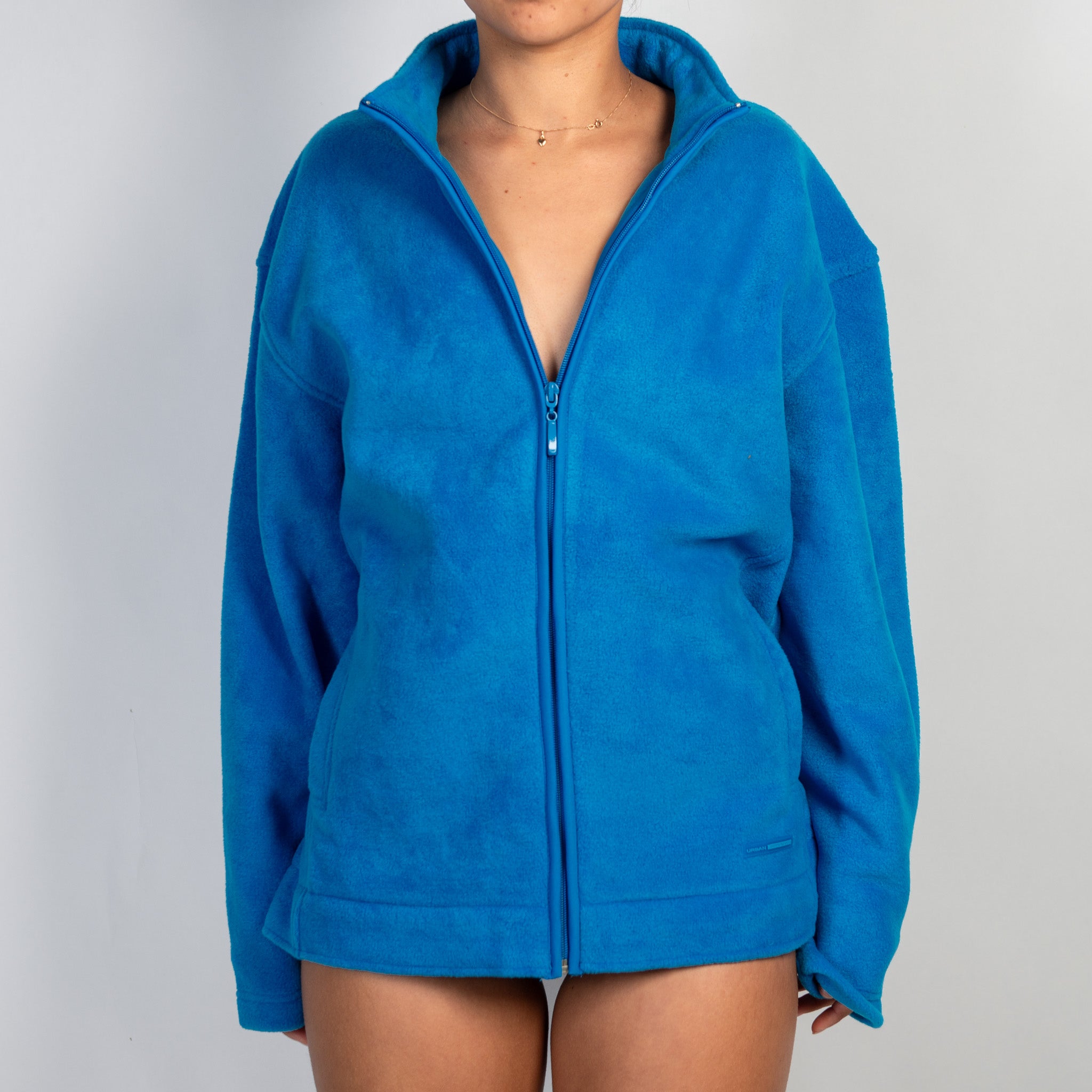BLUE FLEECE ZIP JACKET
