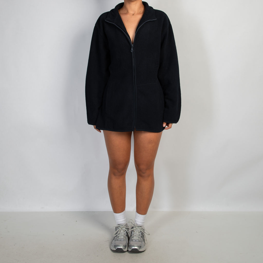 NAVY FLEECE ZIP JACKET