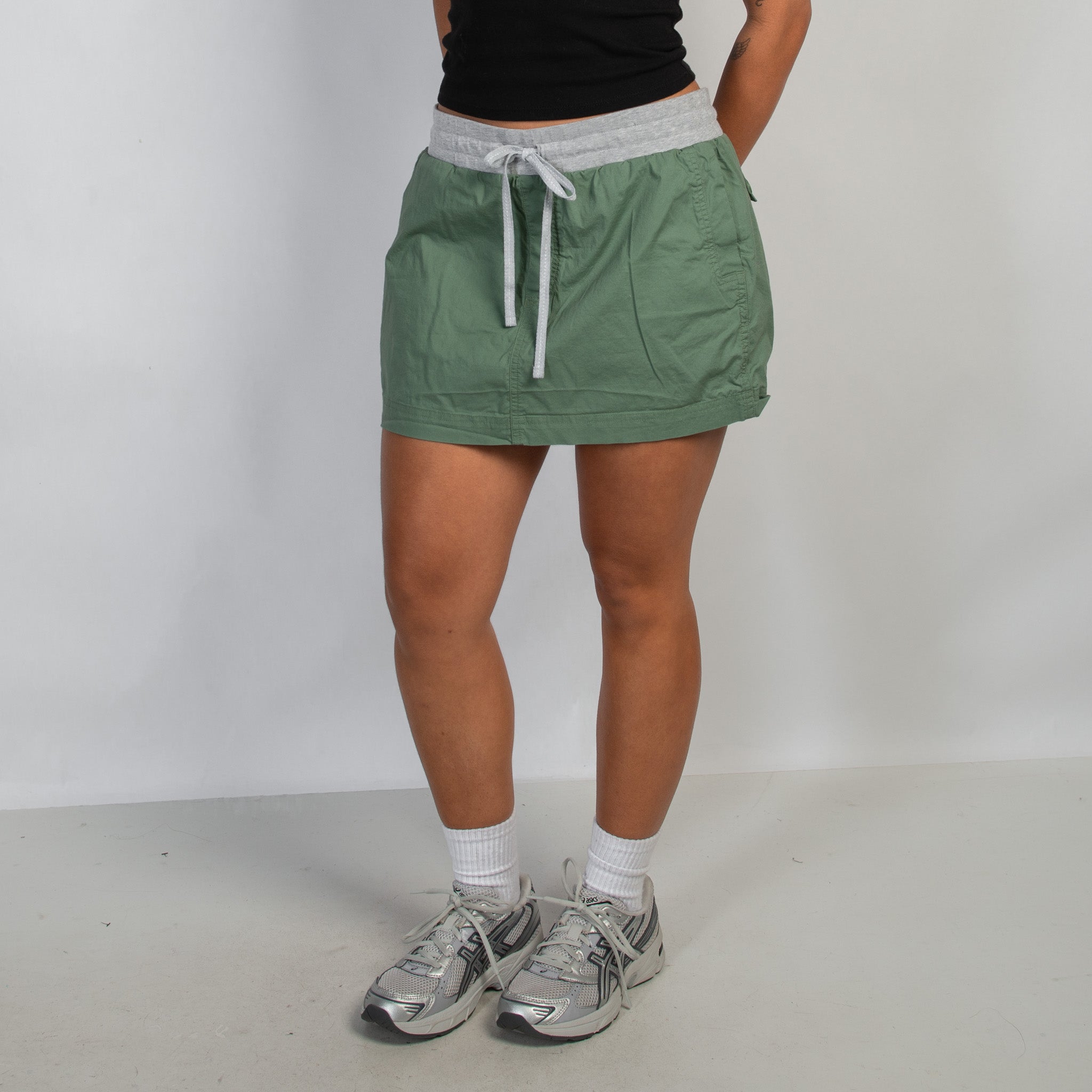 GREEN CARGO SKIRT