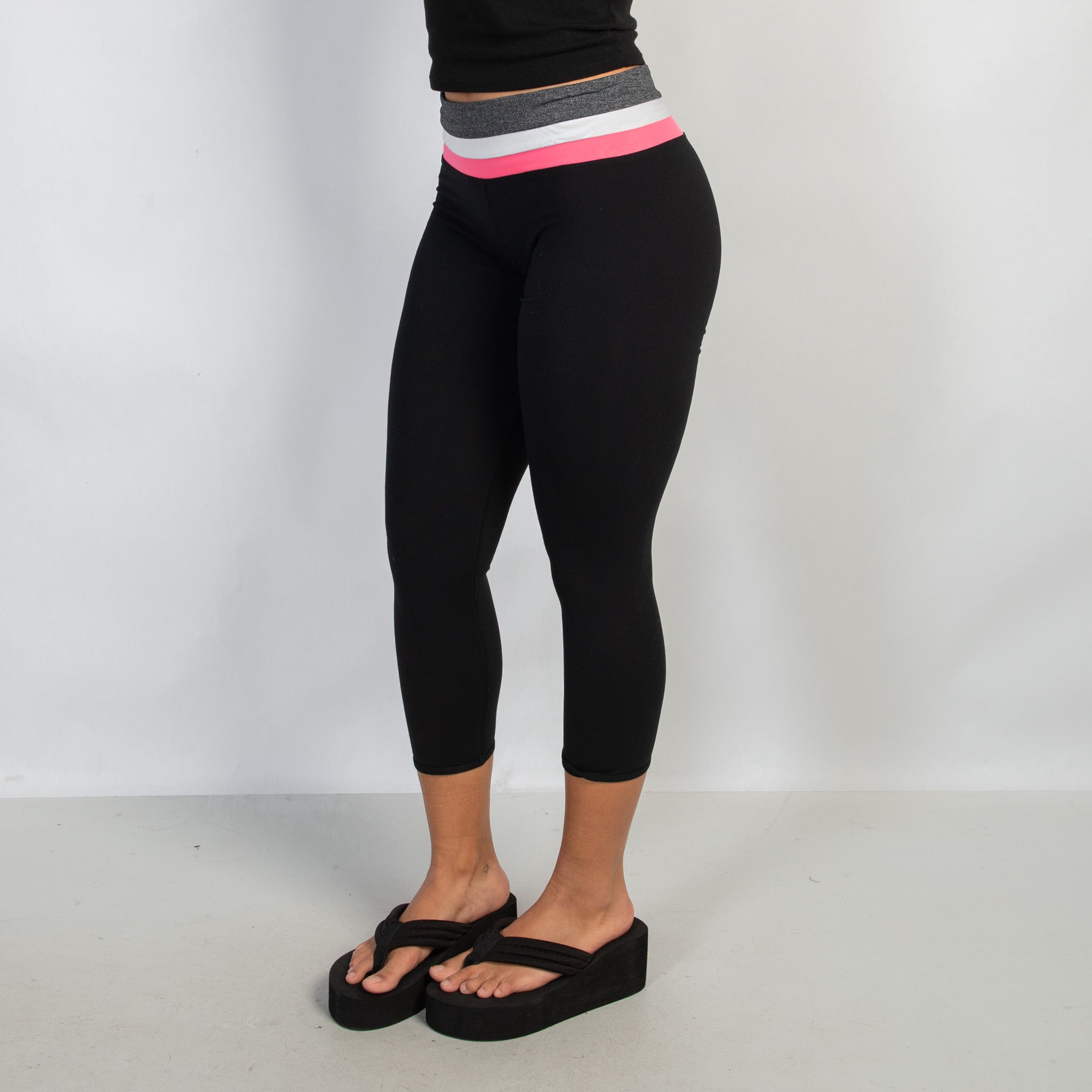 PINK WAIST 3/4 TIGHTS