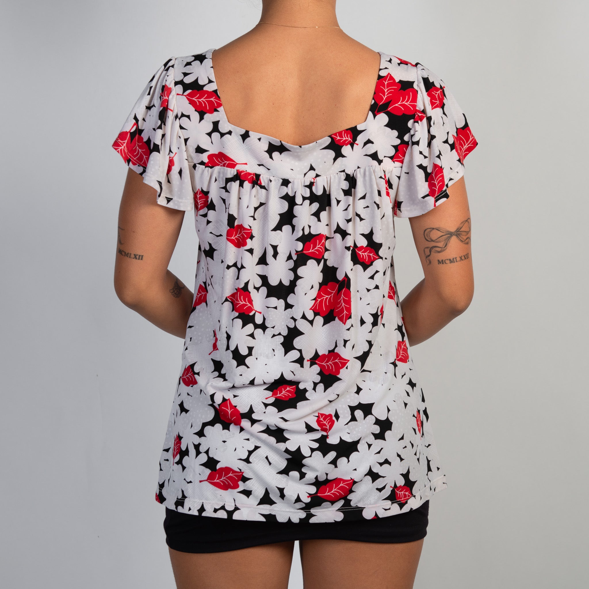 FLORAL BABYDOLL TOP