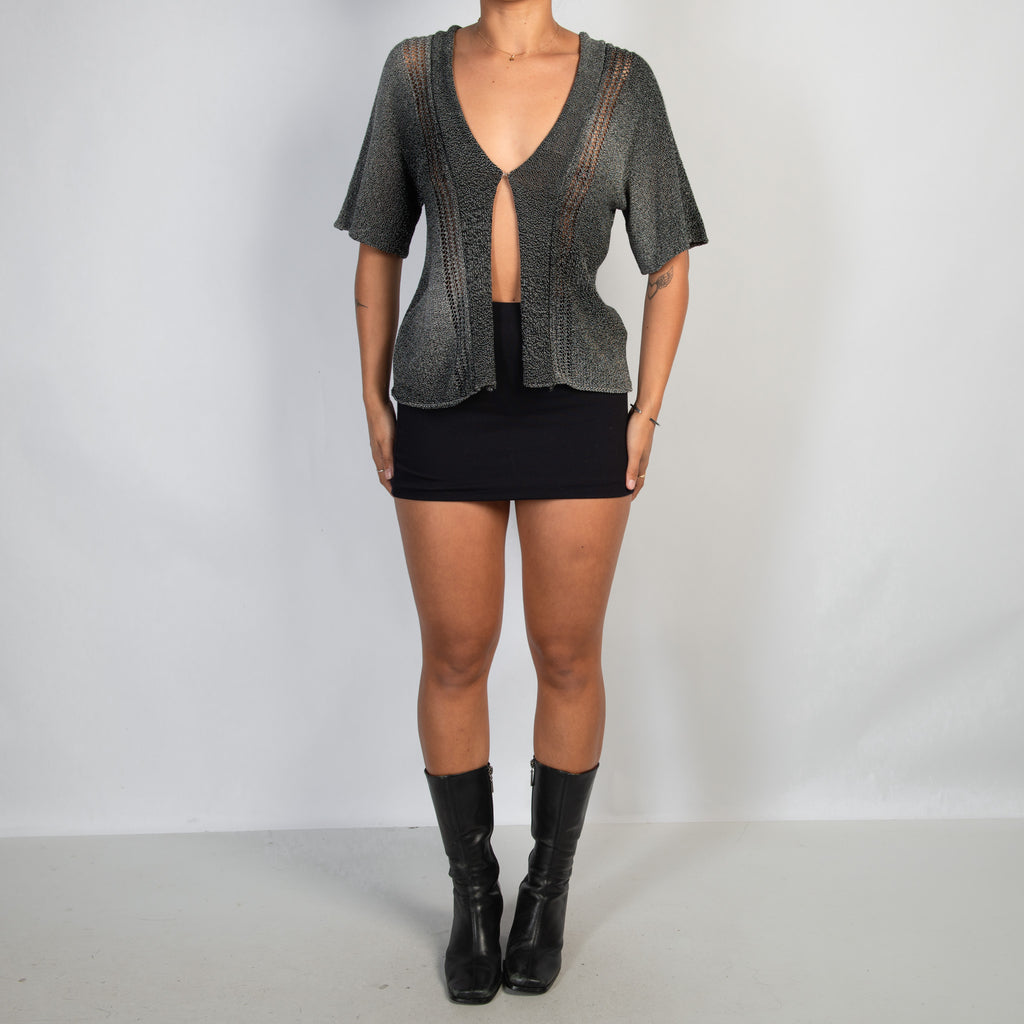 SILVER MARLE CARDIGAN TOP