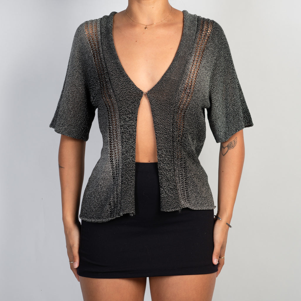 SILVER MARLE CARDIGAN TOP