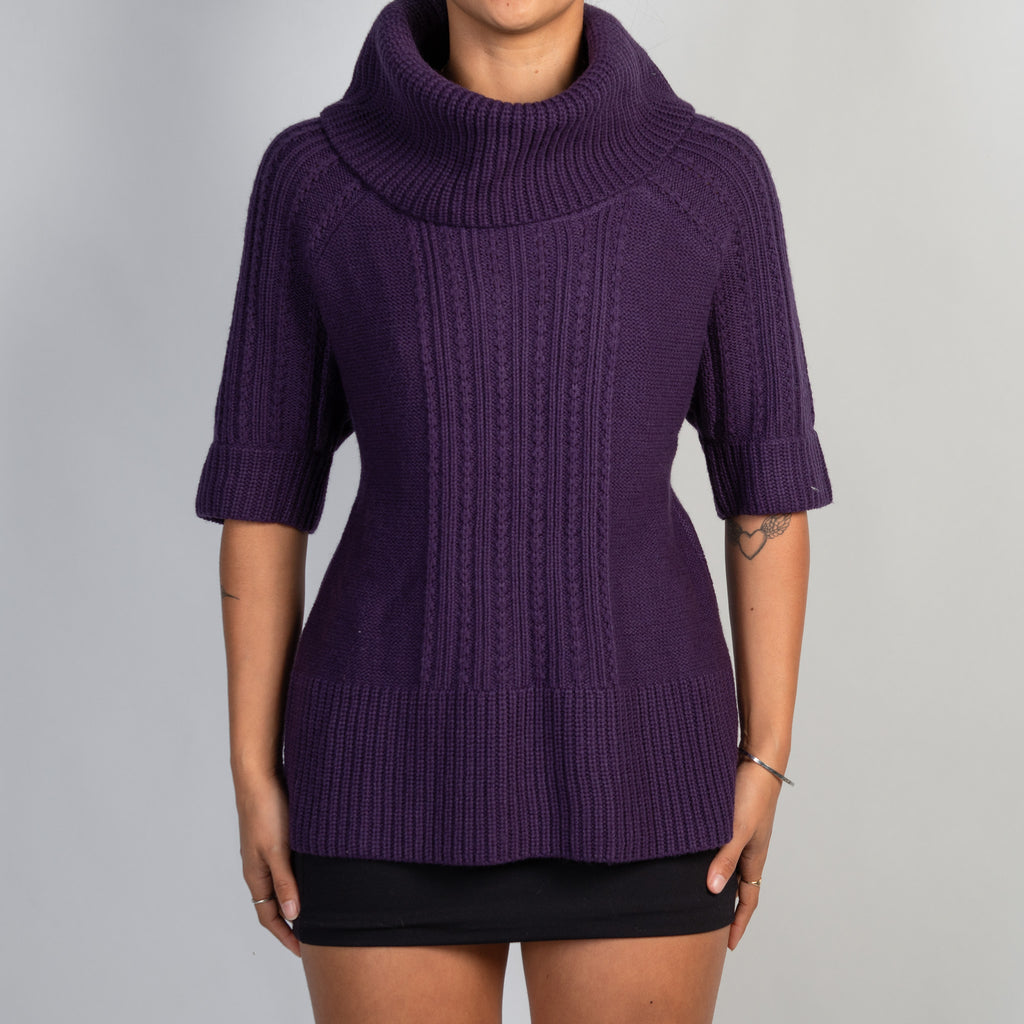 PURPLE KNIT TOP