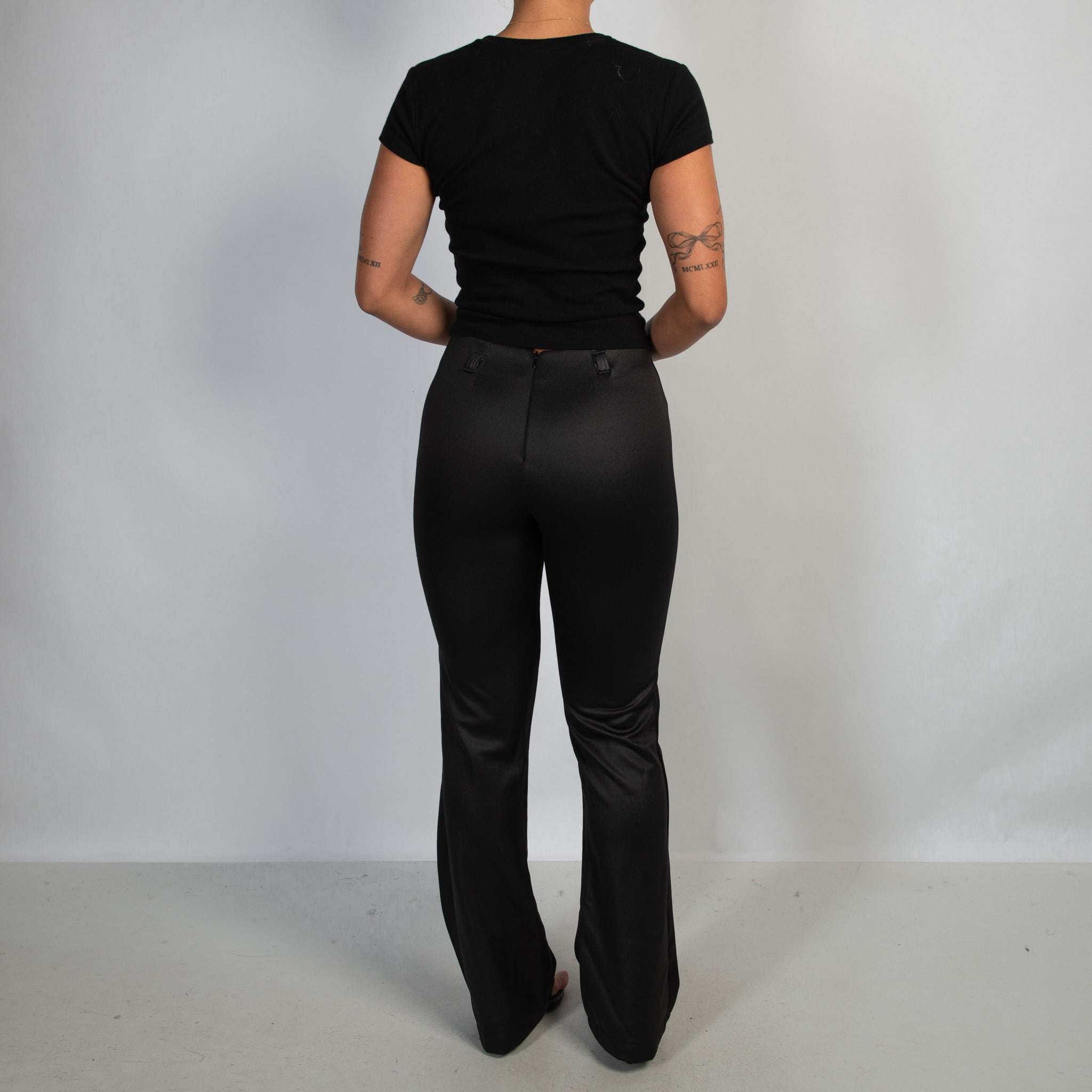 BLACK BOOTCUT PANTS