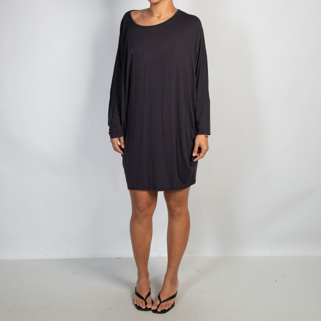 PURPLE SLOUCH DRESS