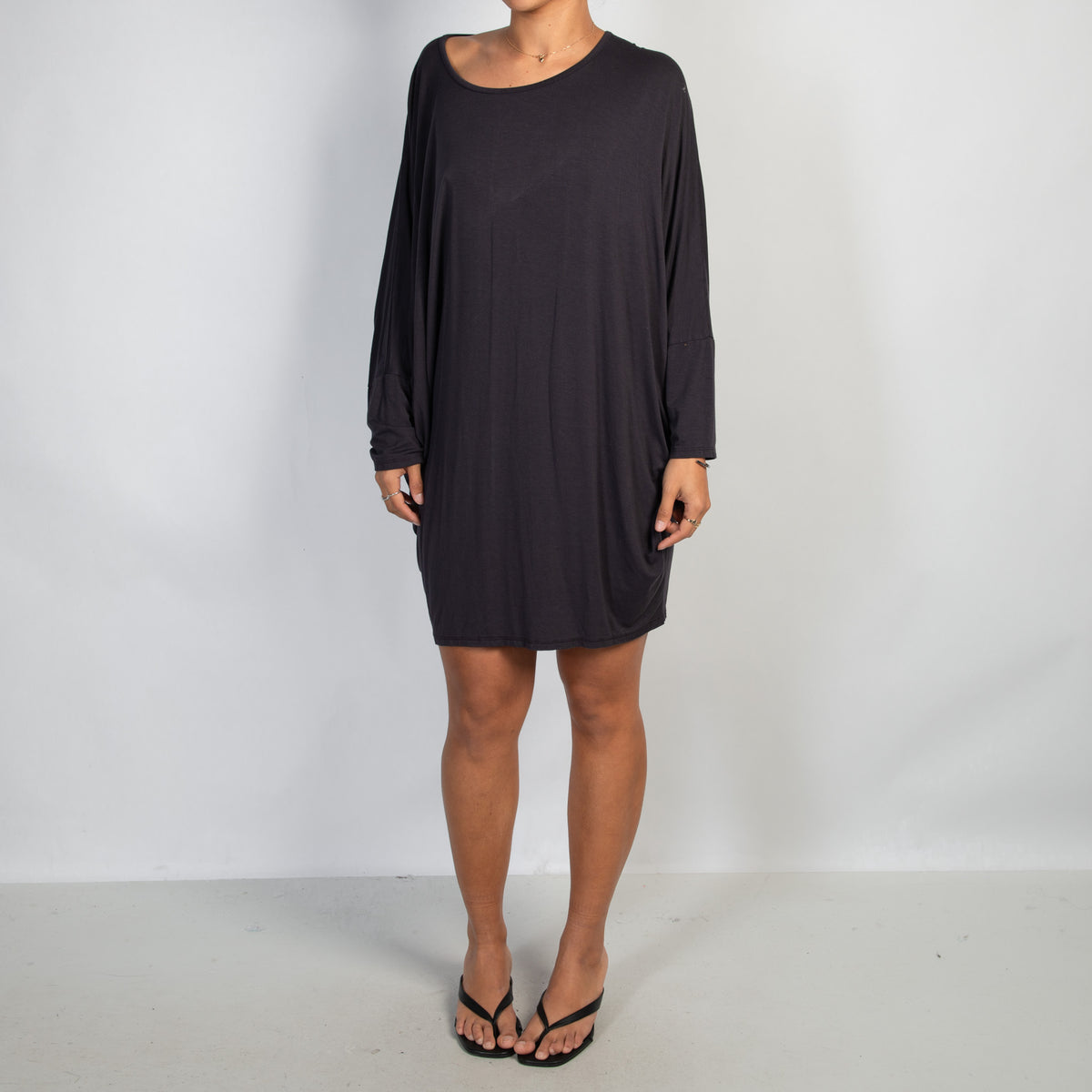 PURPLE SLOUCH DRESS