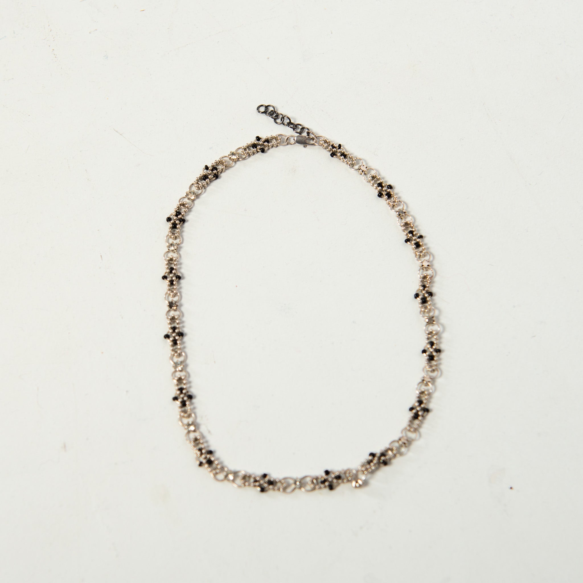 BEADED METAL NECKLACE