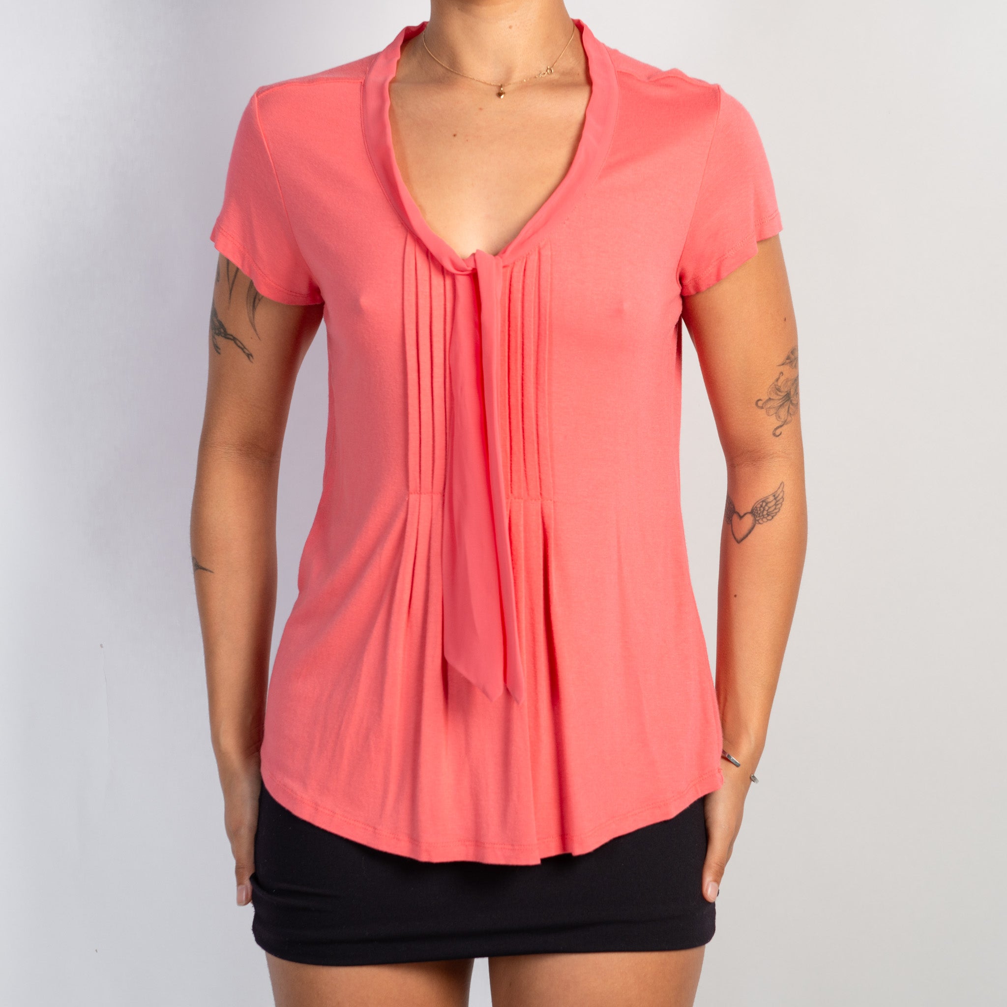 BRIGHT CORAL BLOUSE