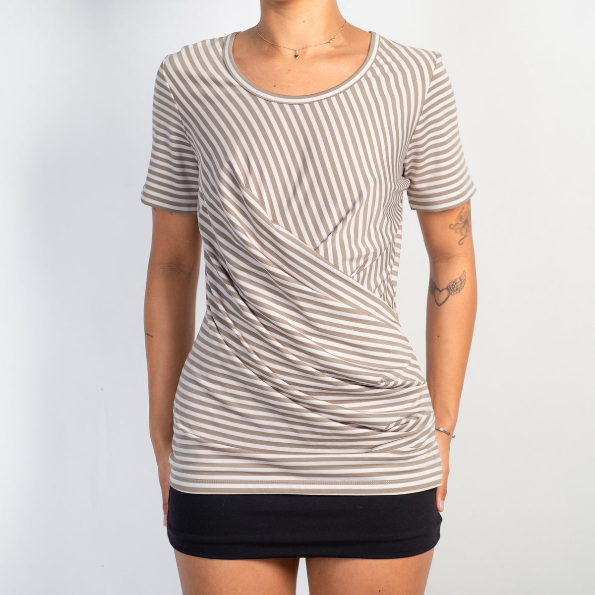 STRIPE STRETCH TOP