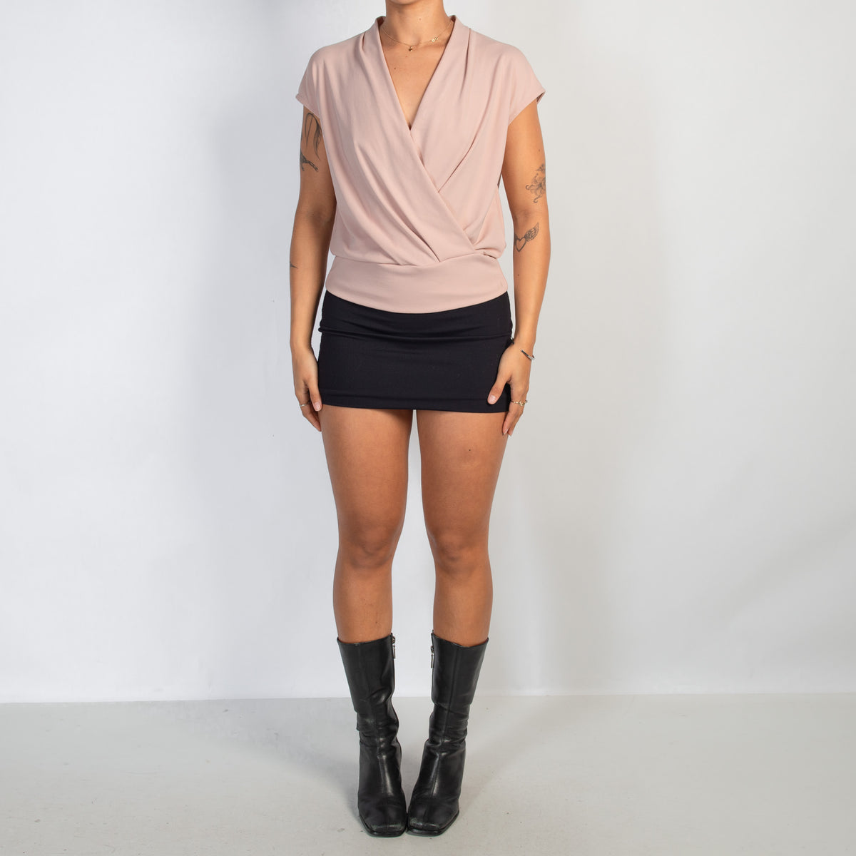 PINK CROSSOVER TOP