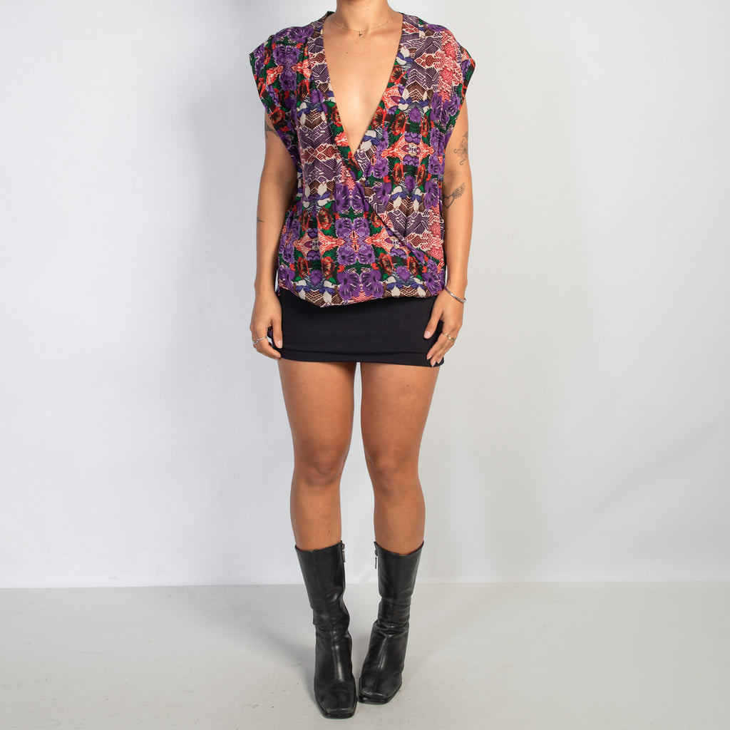 SILK PATTERN TOP