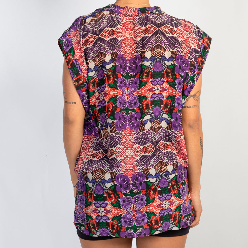 SILK PATTERN TOP