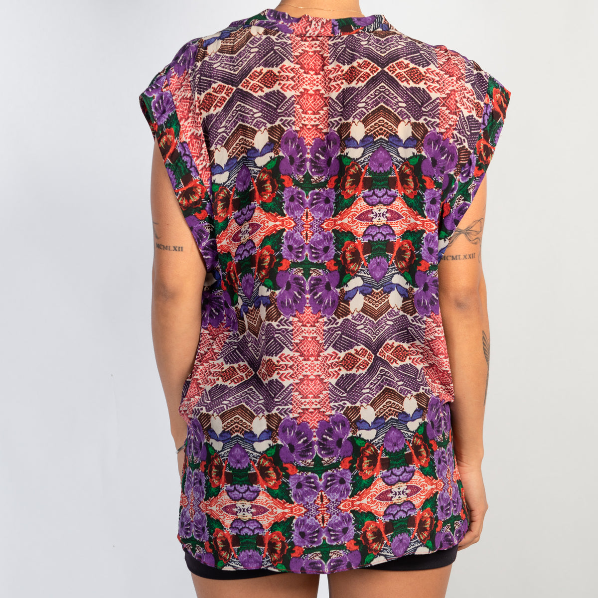 SILK PATTERN TOP
