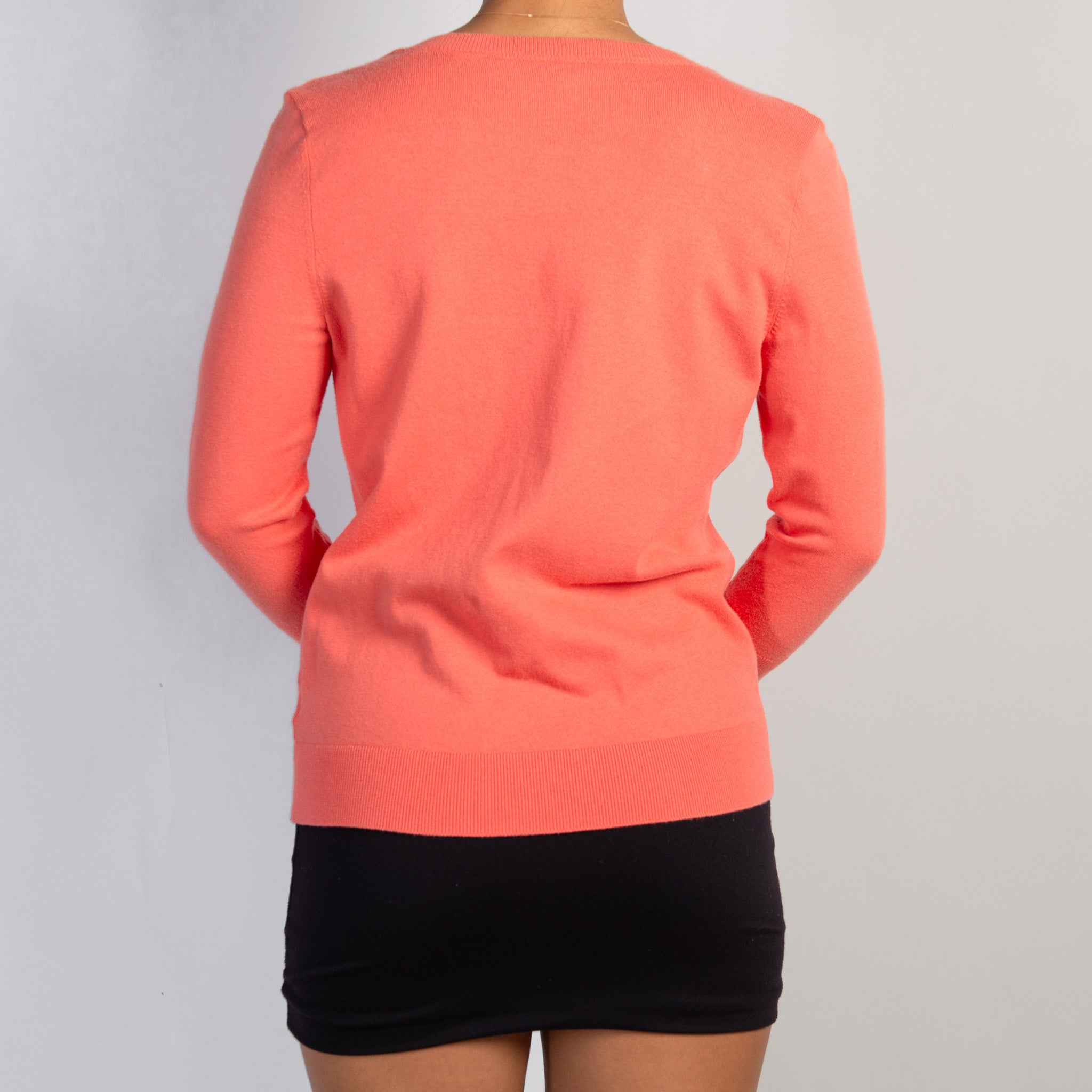 BRIGHT CORAL CARDIGAN