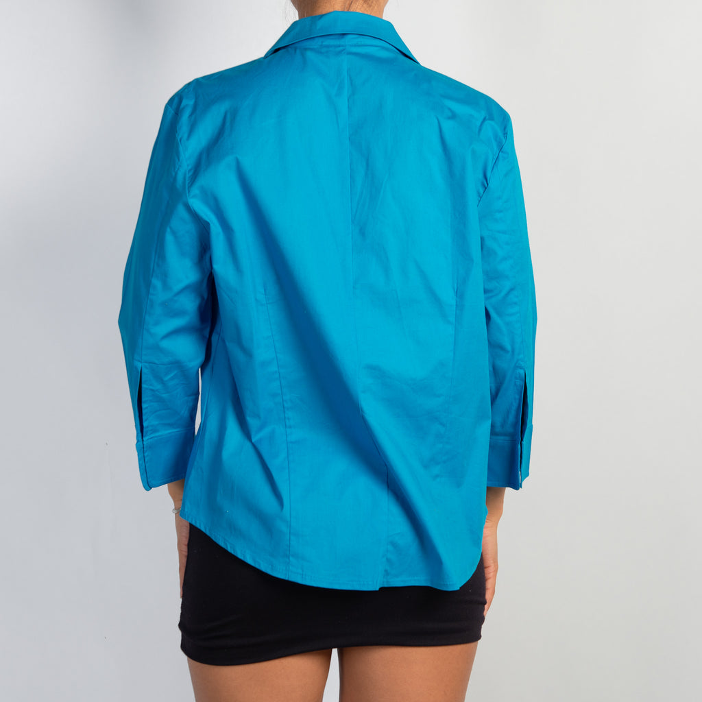 BRIGHT BLUE BLOUSE