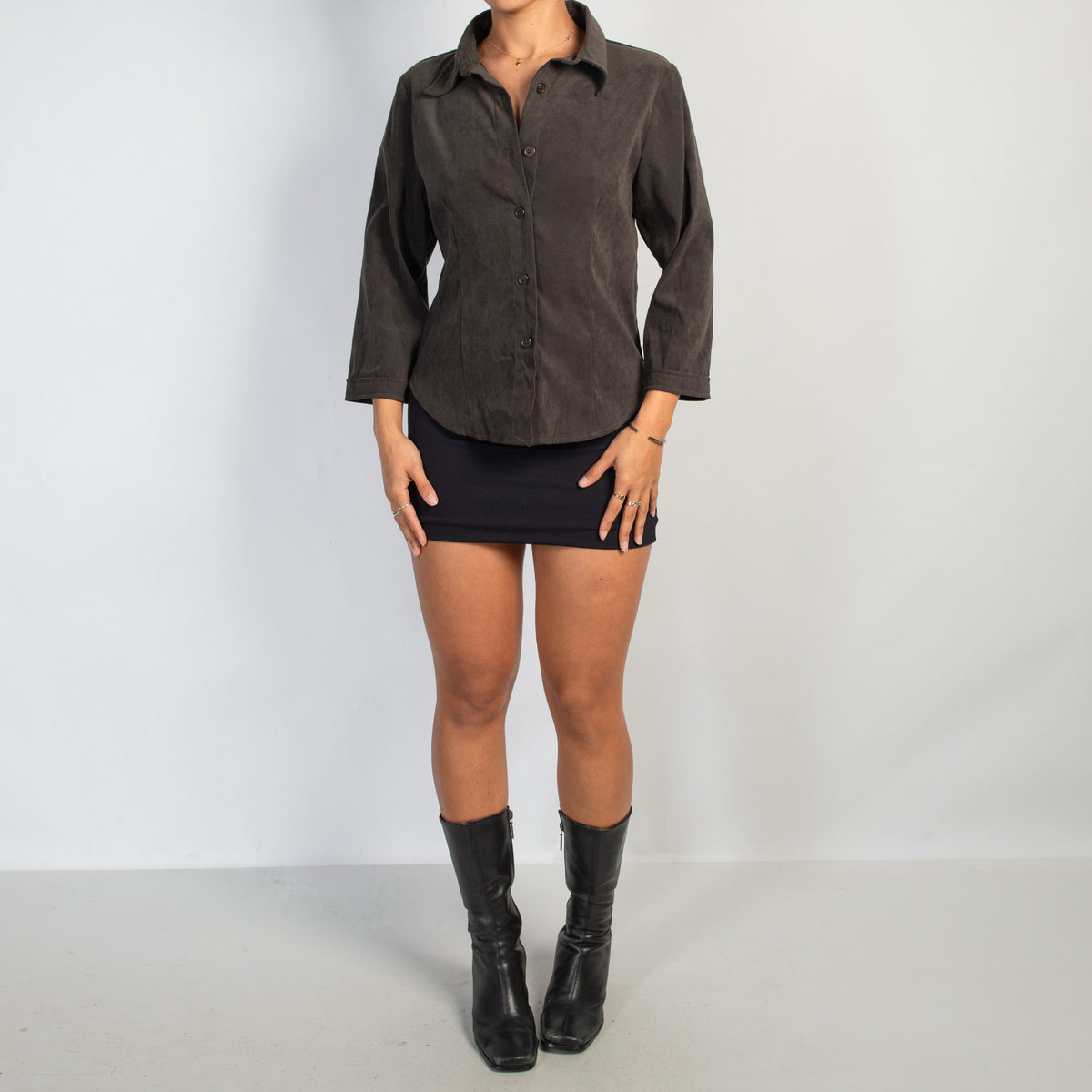 DEEP KHAKI BLOUSE