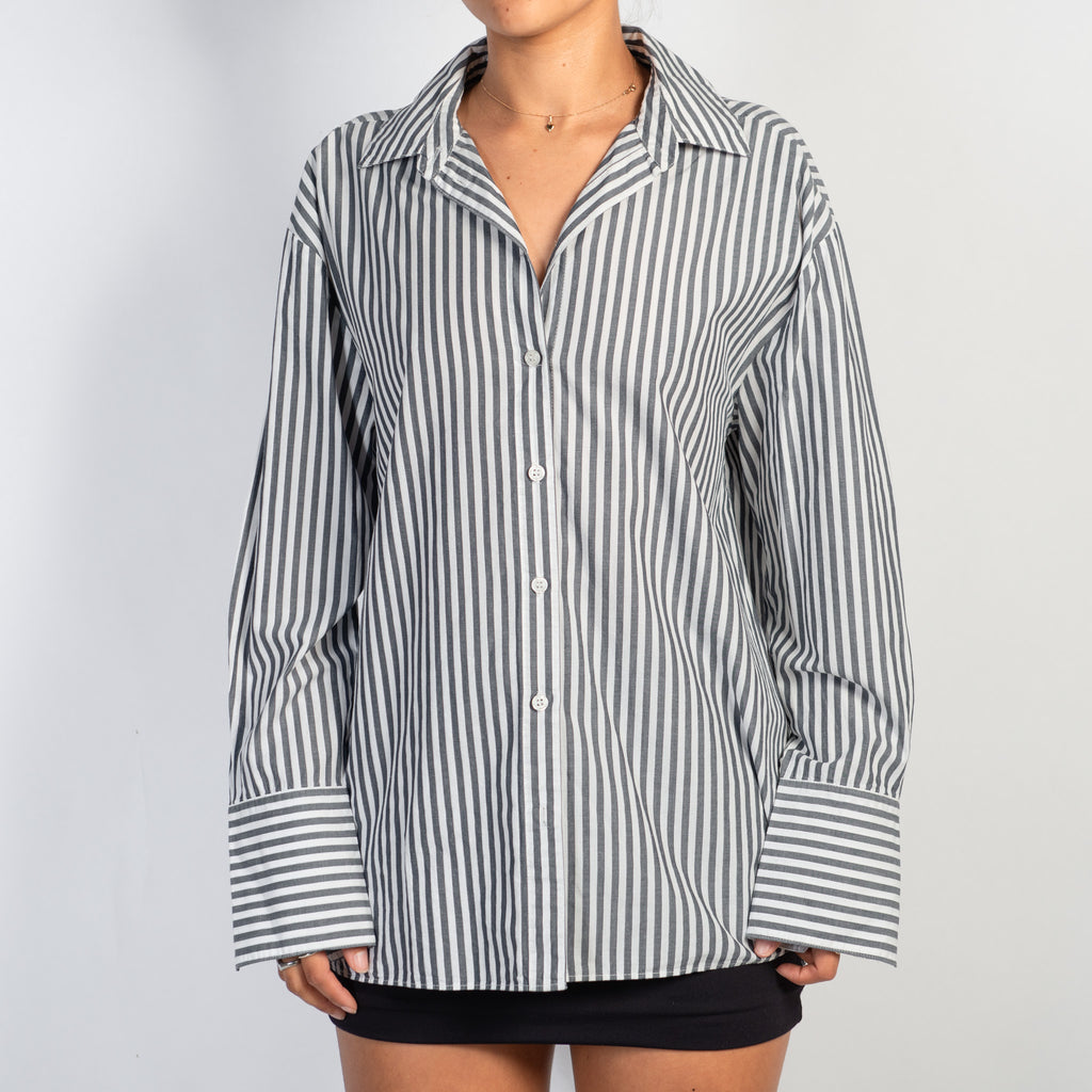 COTTON STRIPE BLOUSE