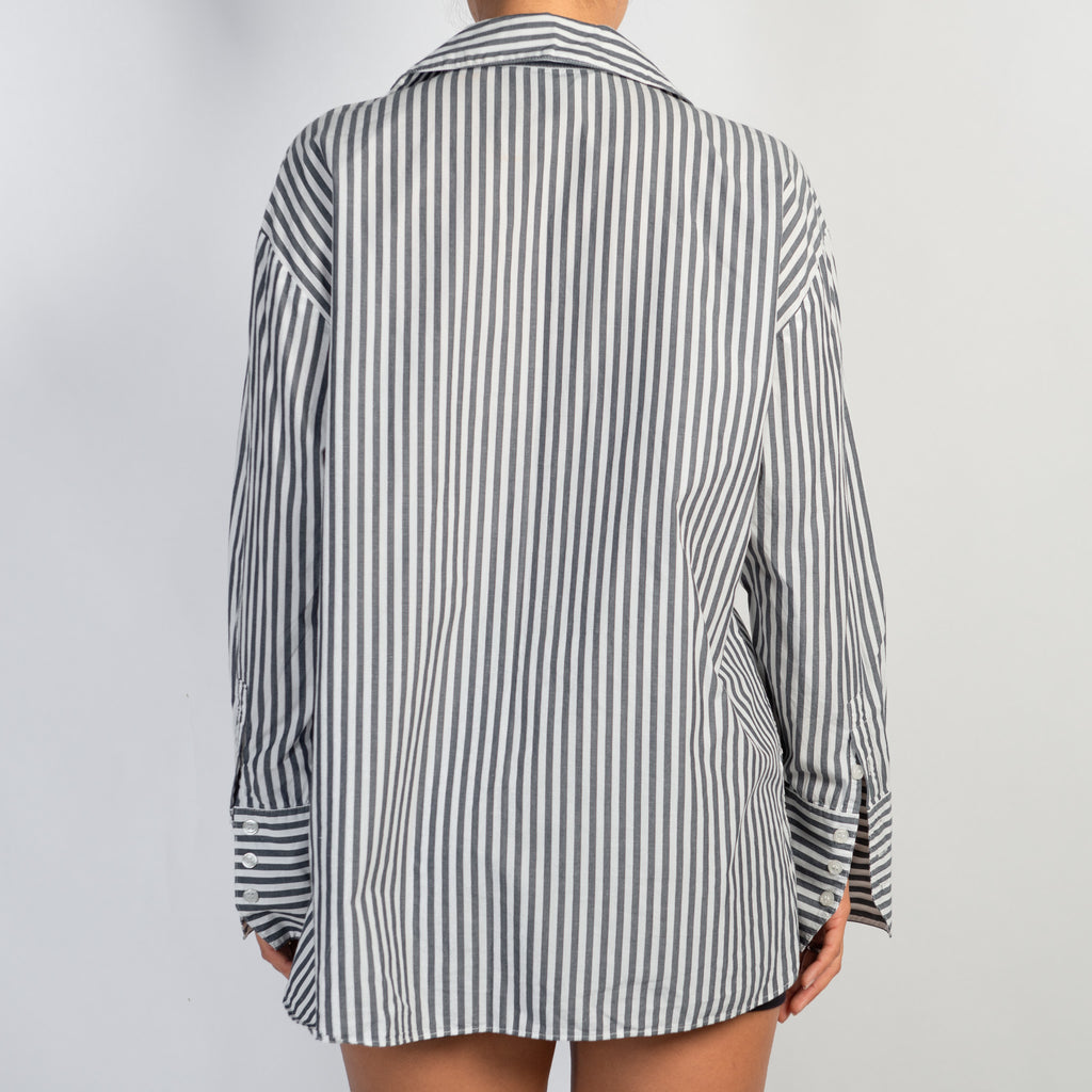 COTTON STRIPE BLOUSE