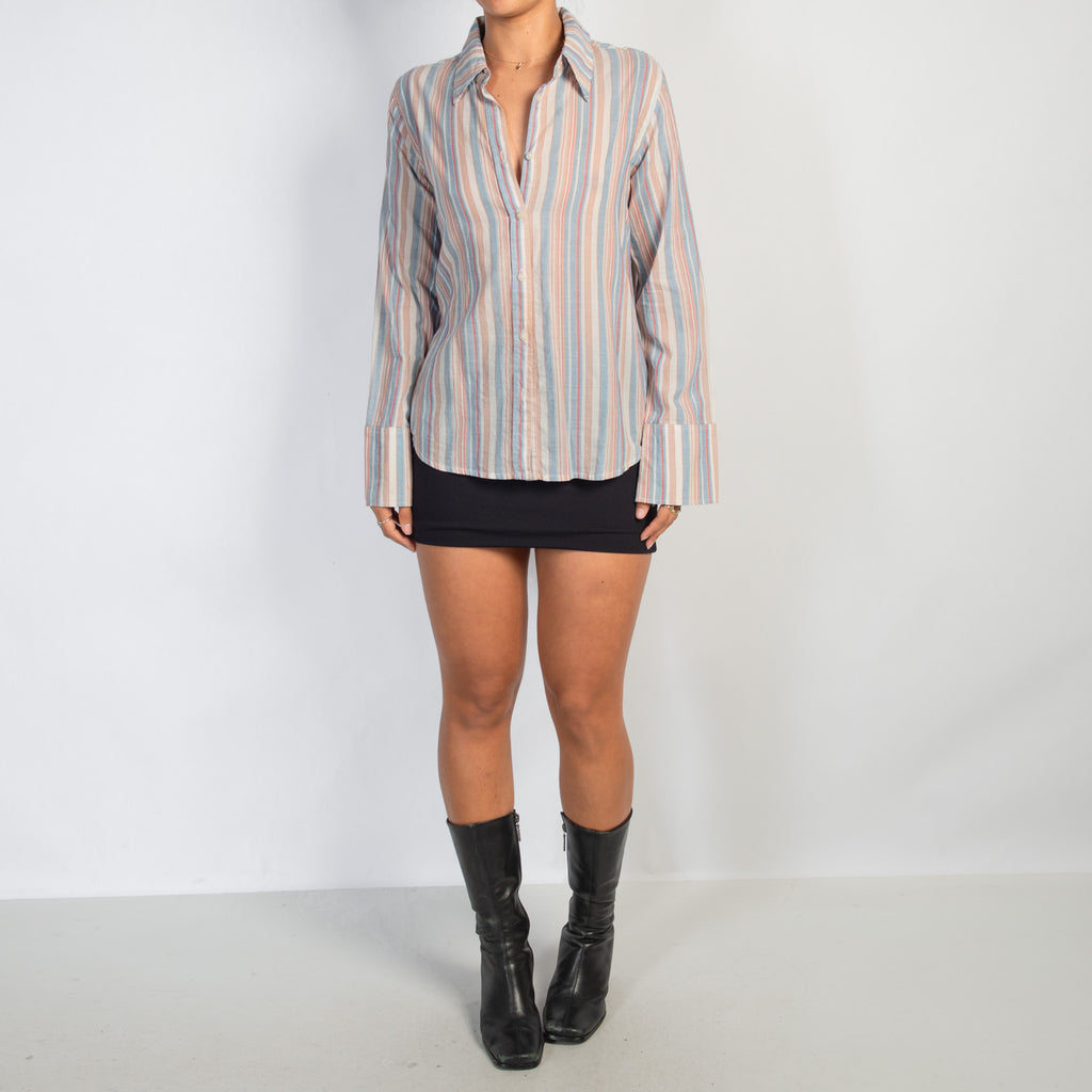 COTTON STRIPE BLOUSE