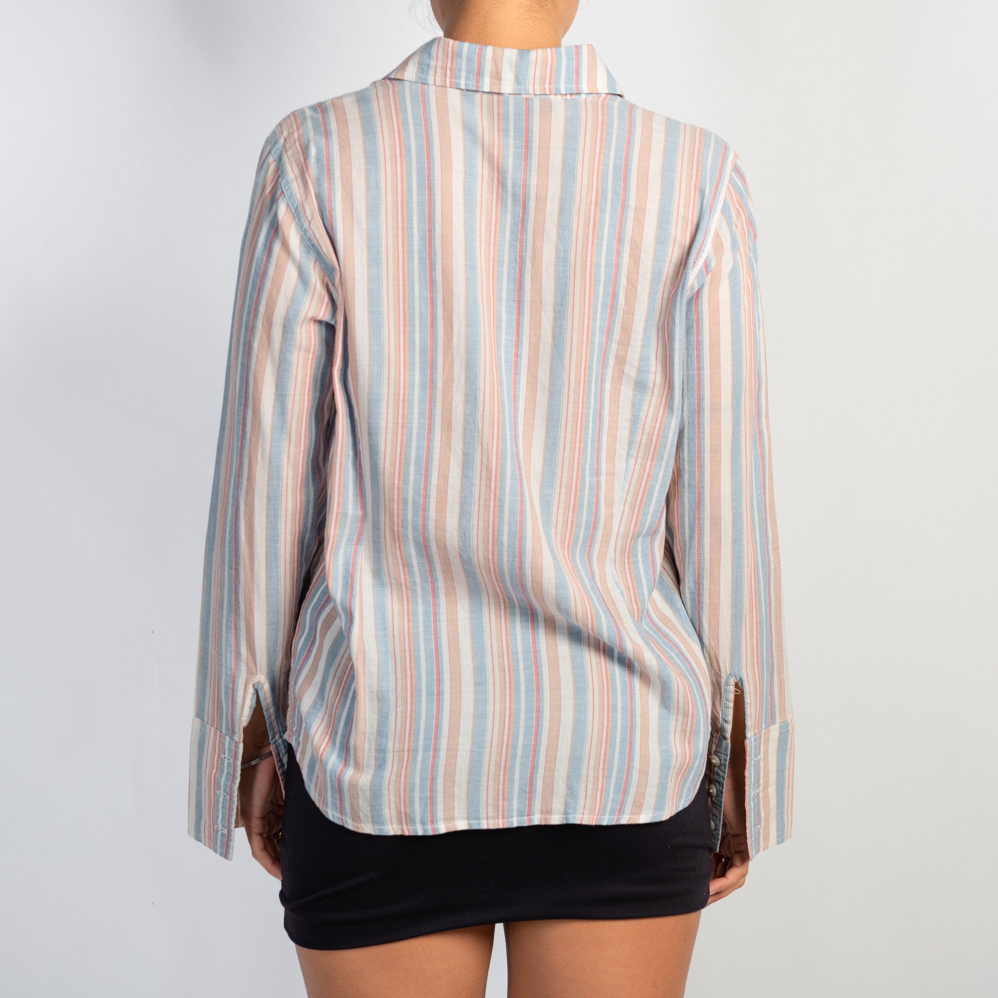 COTTON STRIPE BLOUSE