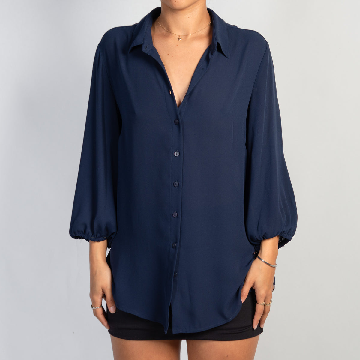 DEEP NAVY BLOUSE