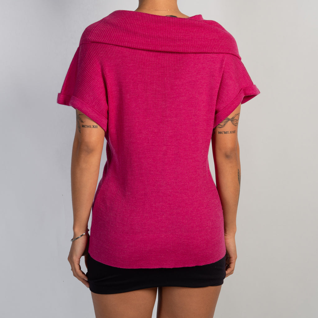 FUCHSIA PINK WOOL TOP