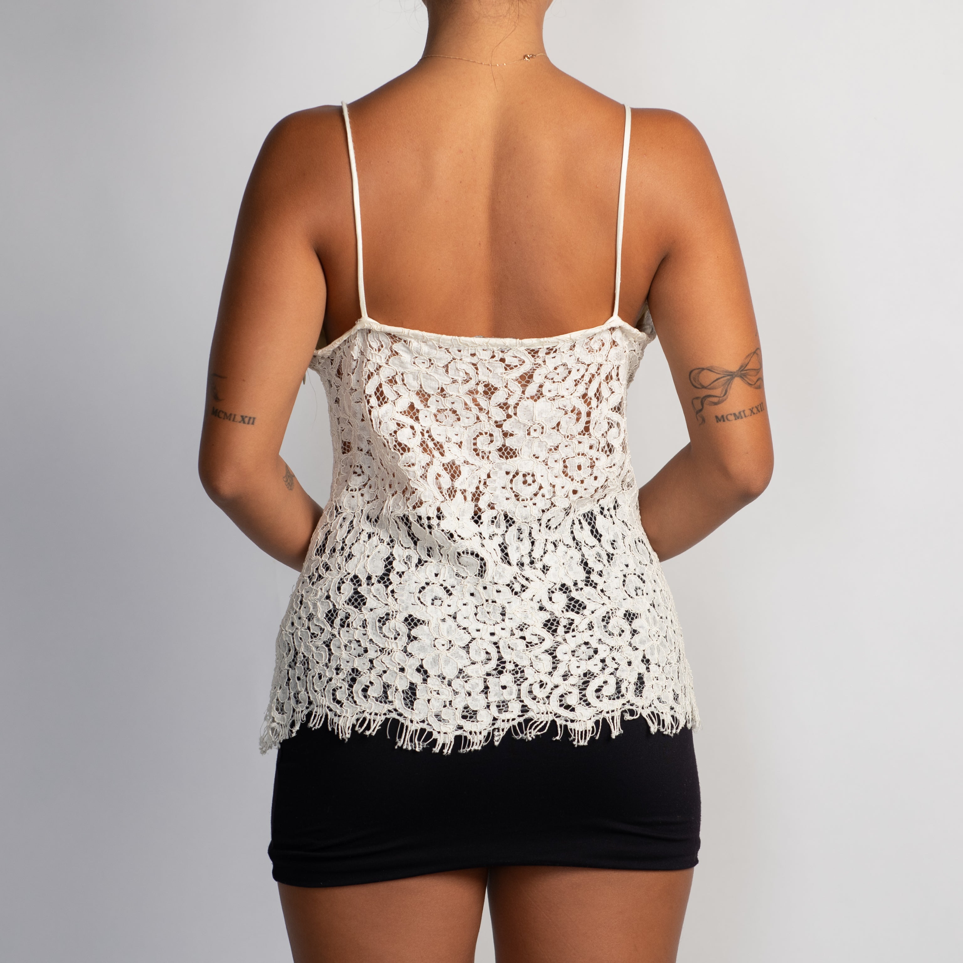 CREAM LACE TOP
