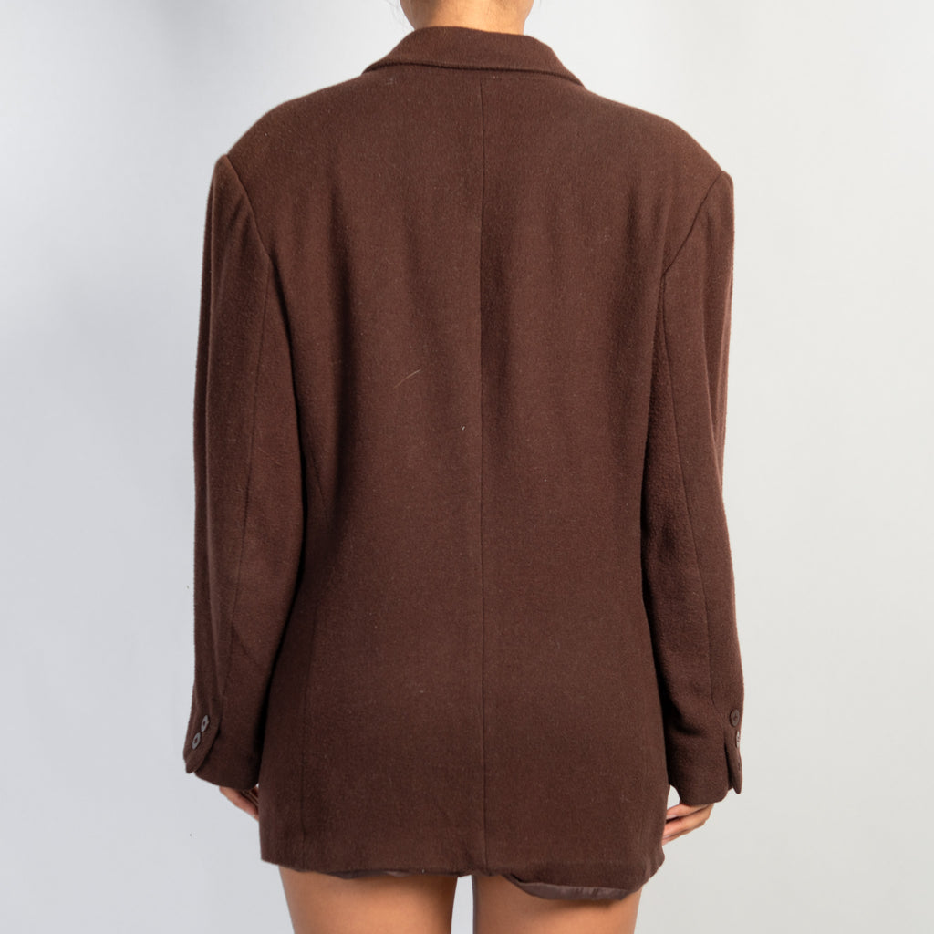 BROWN WOOL BLAZER