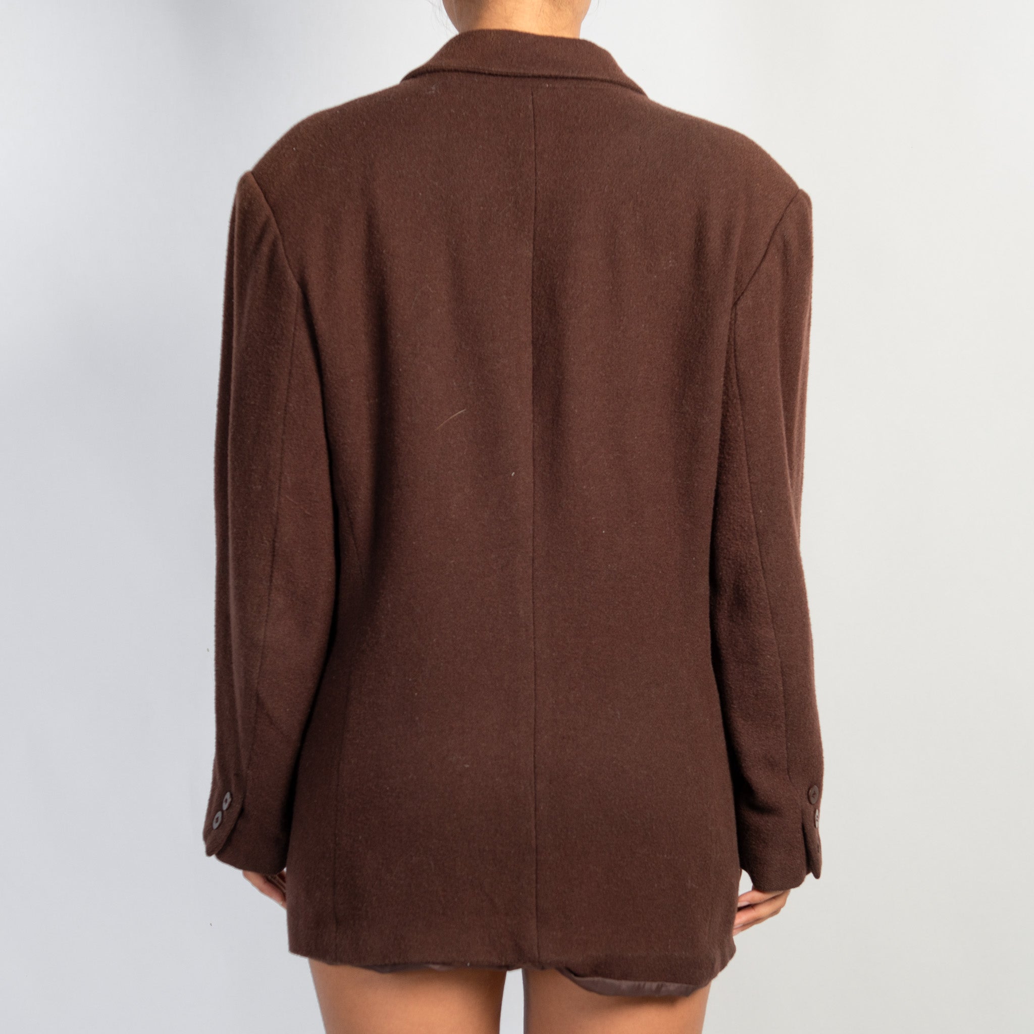 BROWN WOOL BLAZER