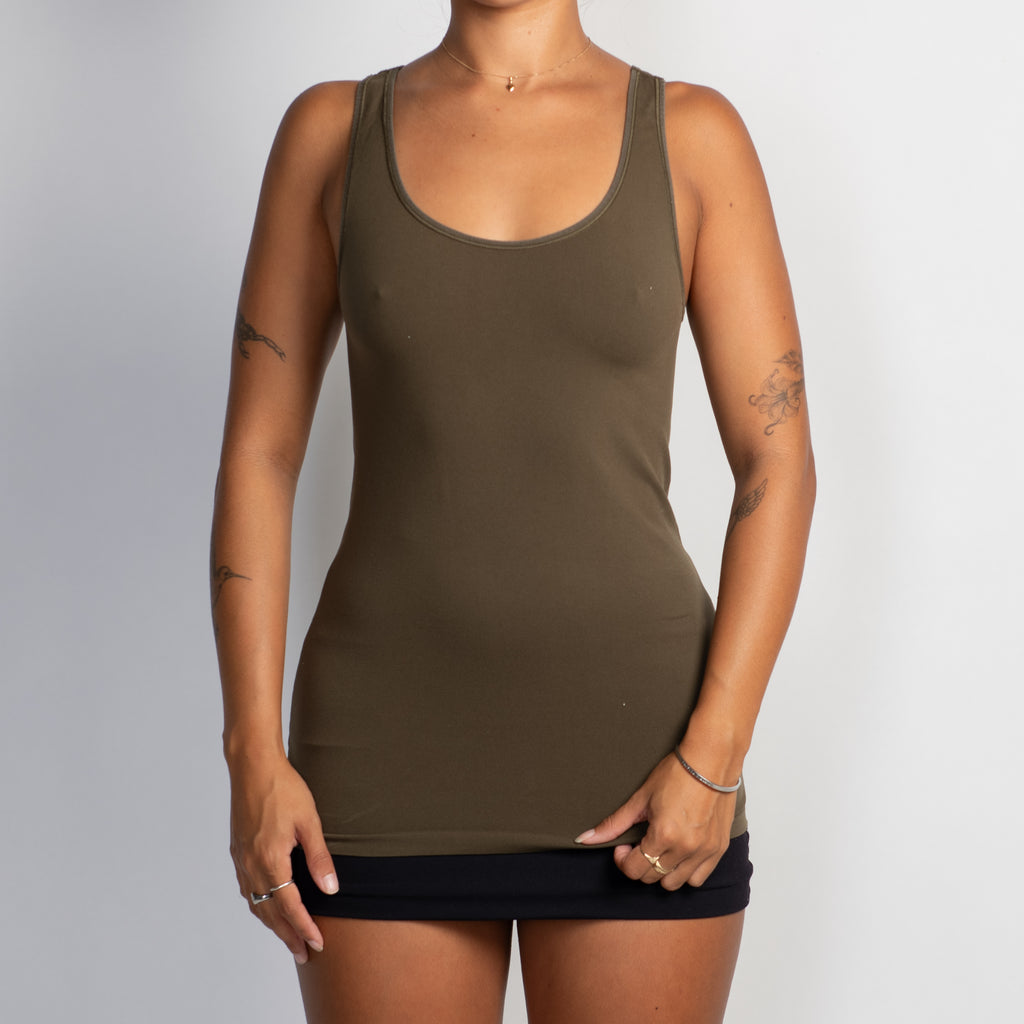 KHAKI TANK TOP