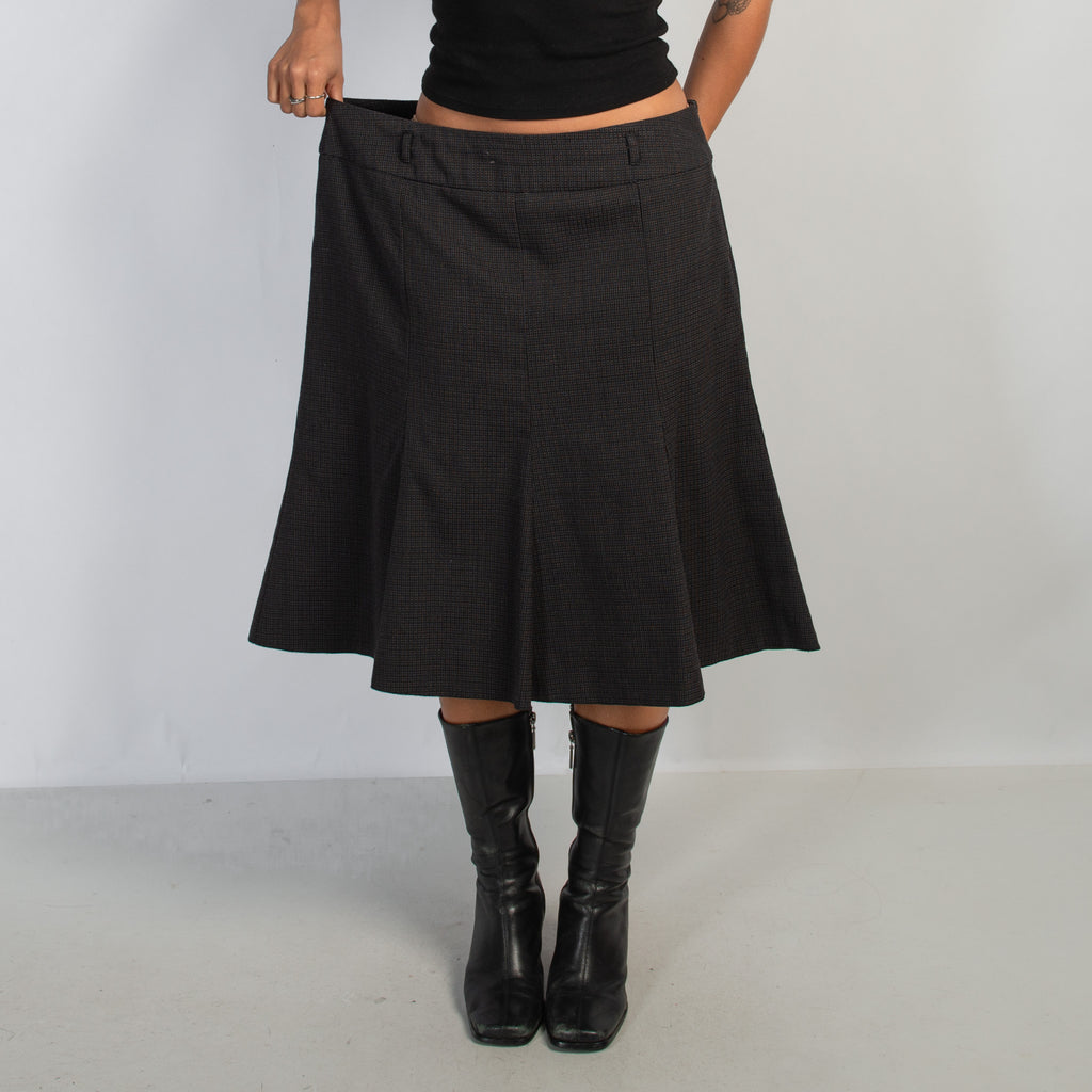 CHARCOAL PATTERN SKIRT