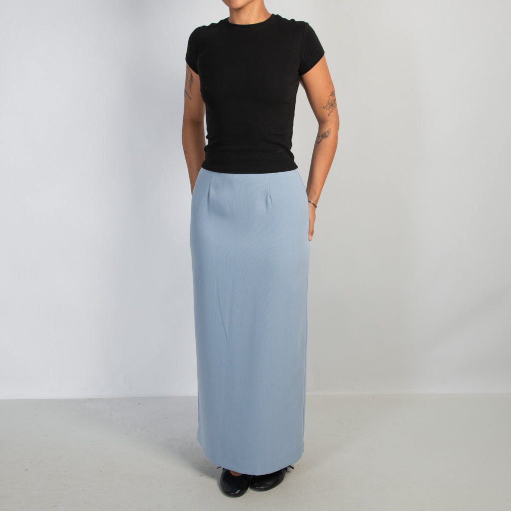 LIGHT BLUE MAXI SKIRT